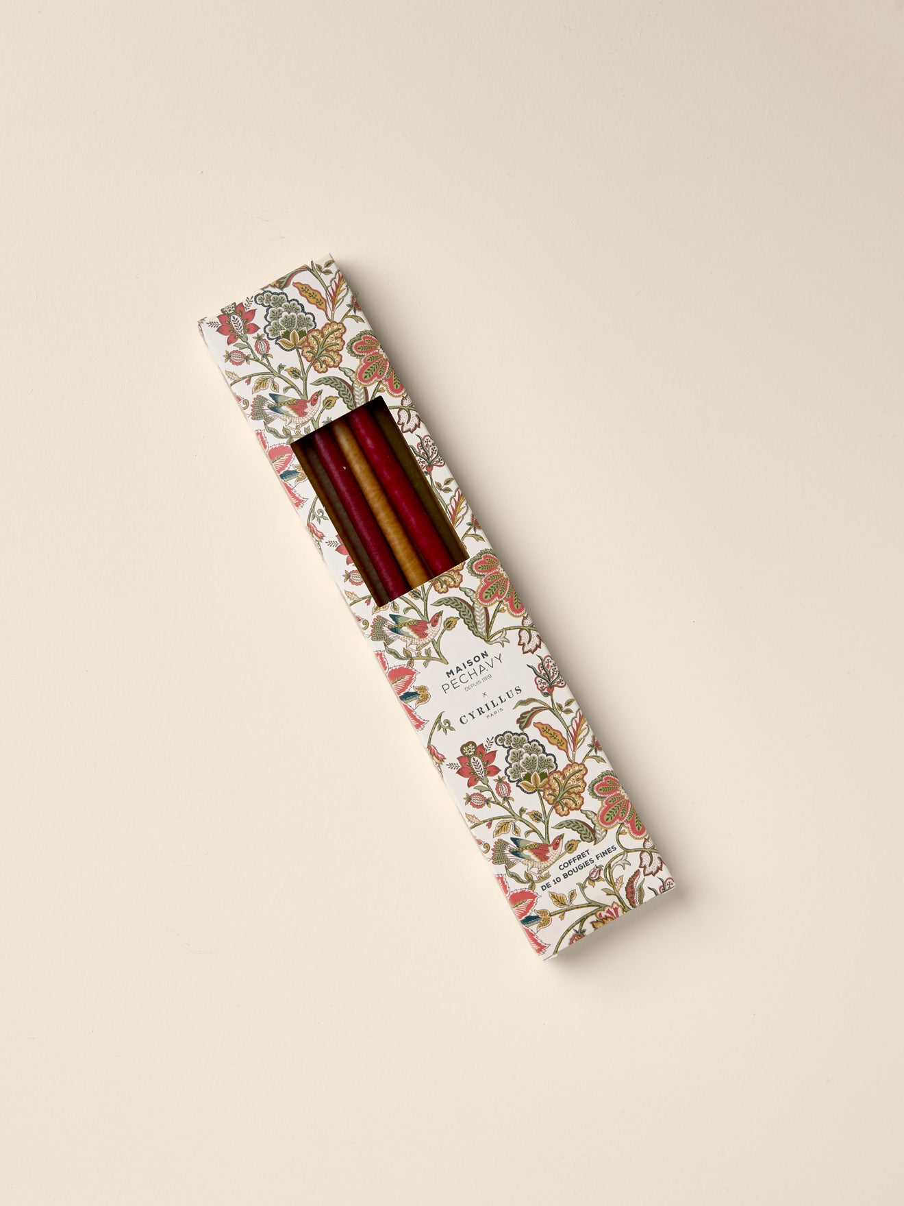 Boîte 10 bougies fines - Cyrillus X Maison Pechavy