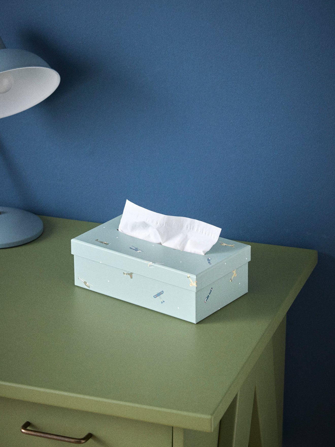 Boîte à mouchoirs en papier imprimé