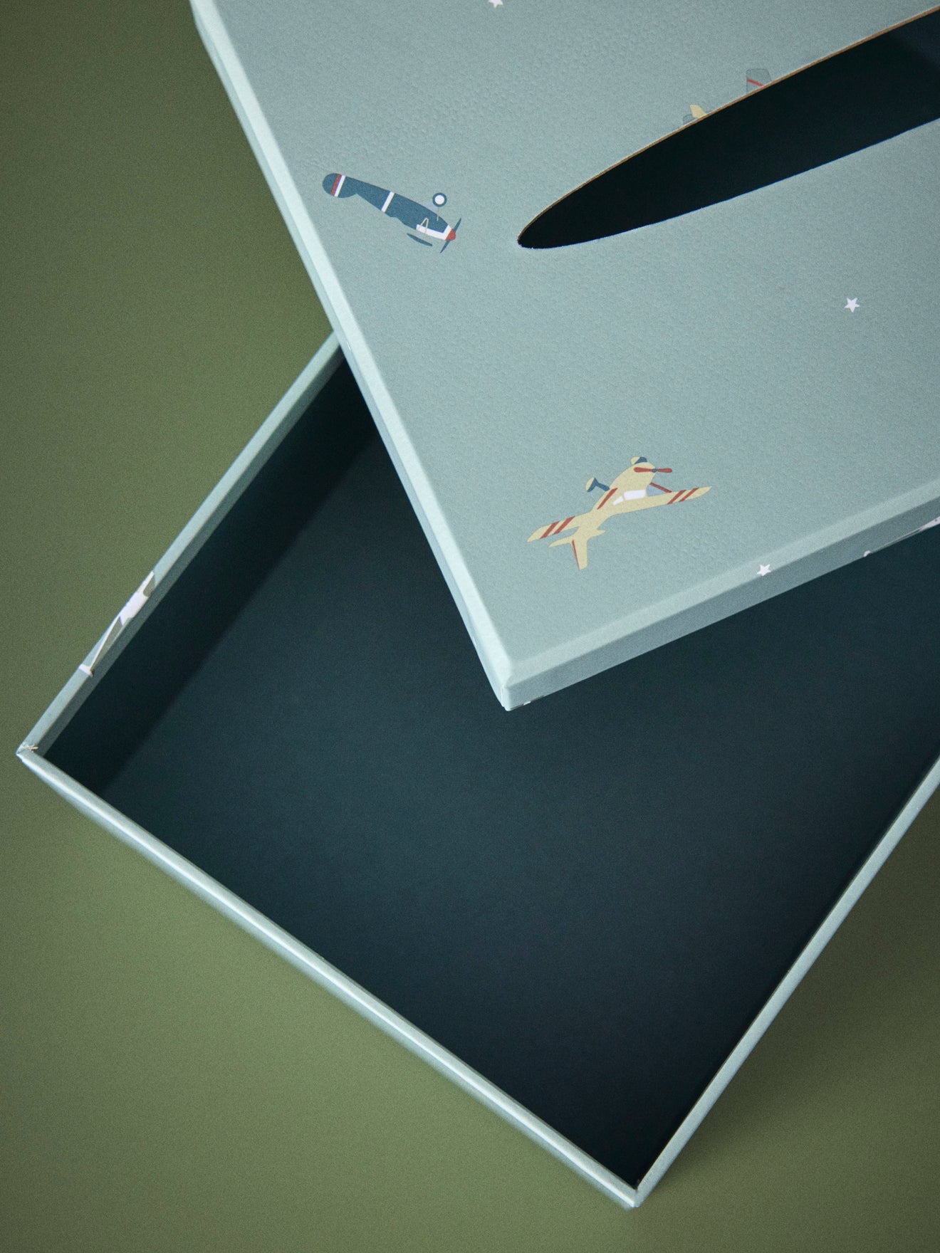 Boîte à mouchoirs en papier imprimé