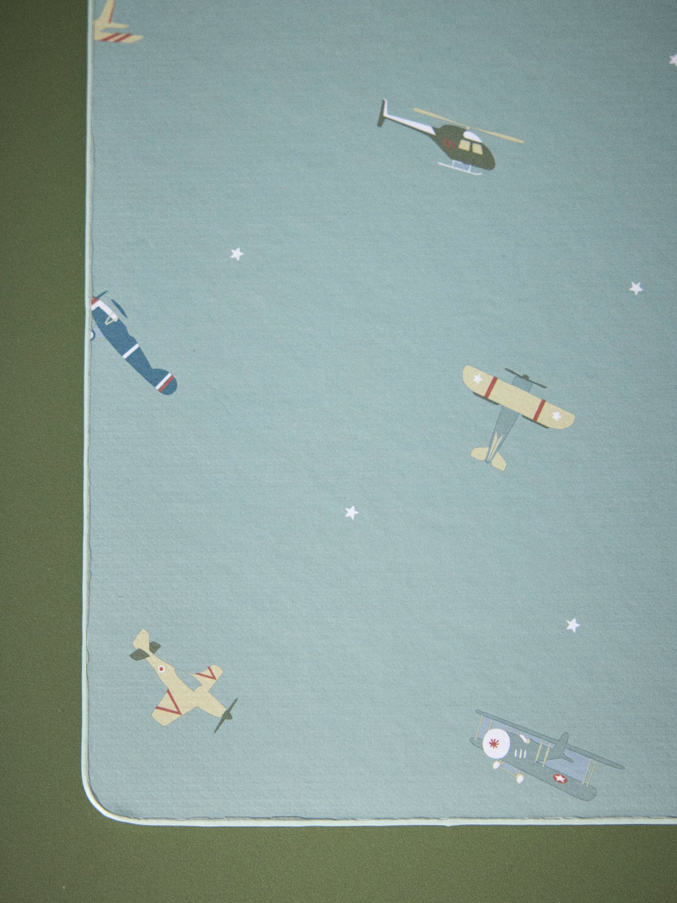 Sous-main en papier imprimé