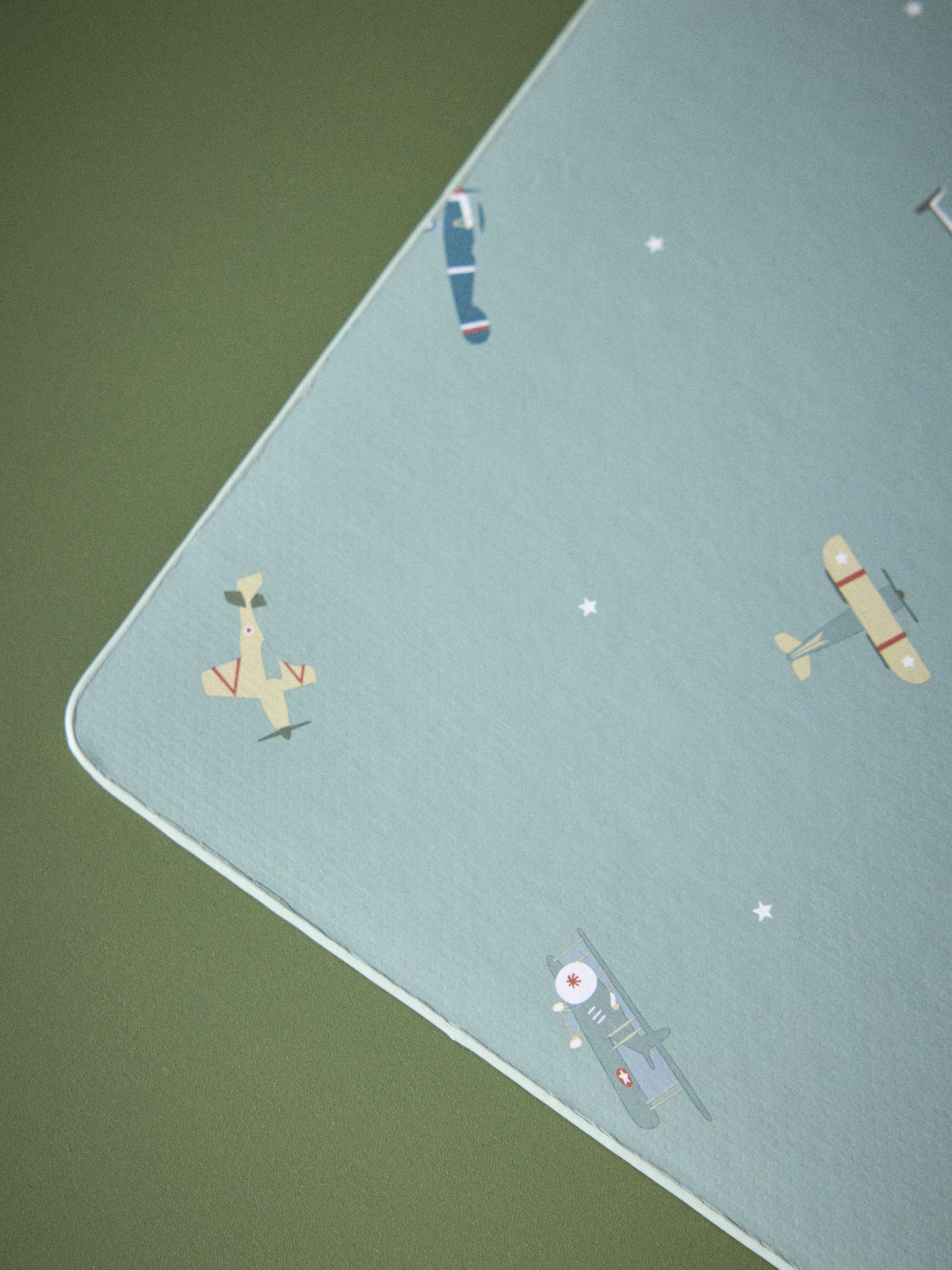 Sous-main en papier imprimé