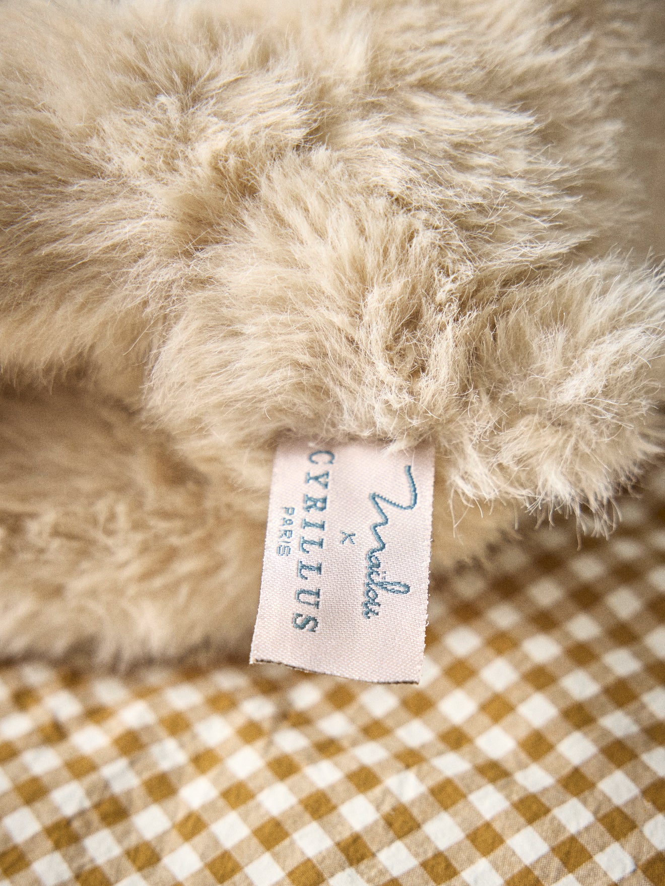 Peluche ourson Louison - Collection Cyrillus X Maïlou Tradition