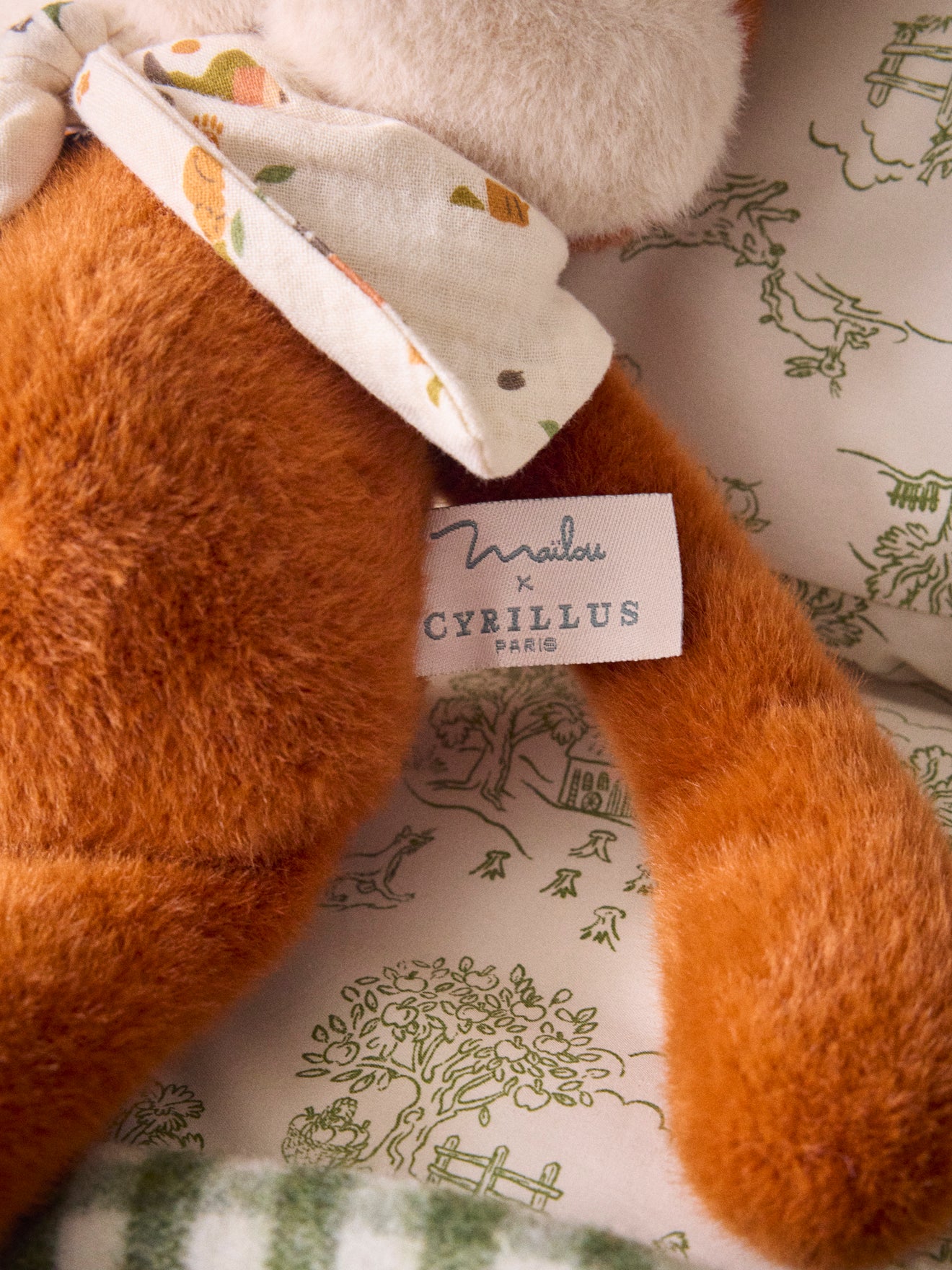 Peluche renard Lazare - Collection Cyrillus X Maïlou Tradition
