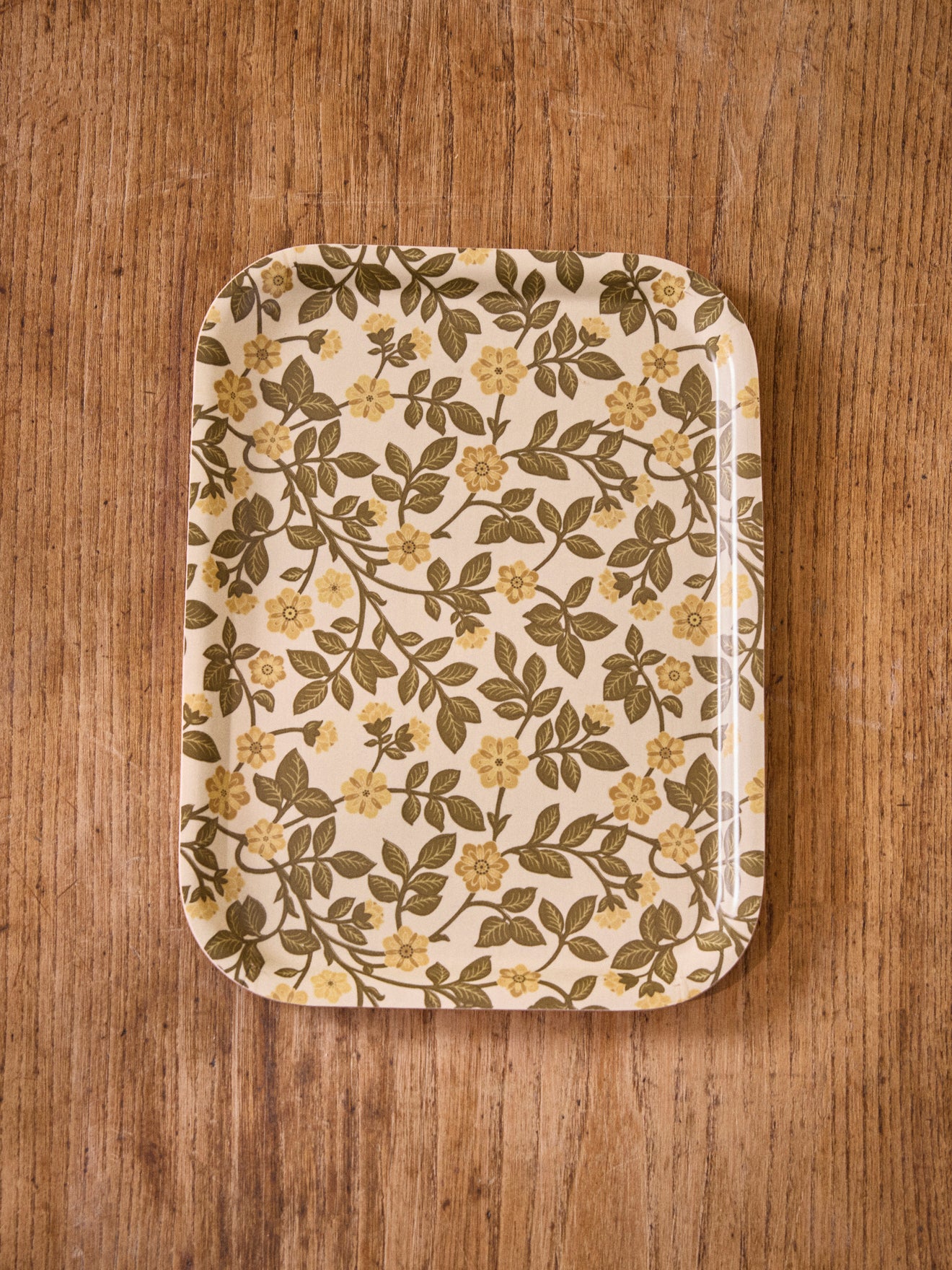 Plateau floral en bois