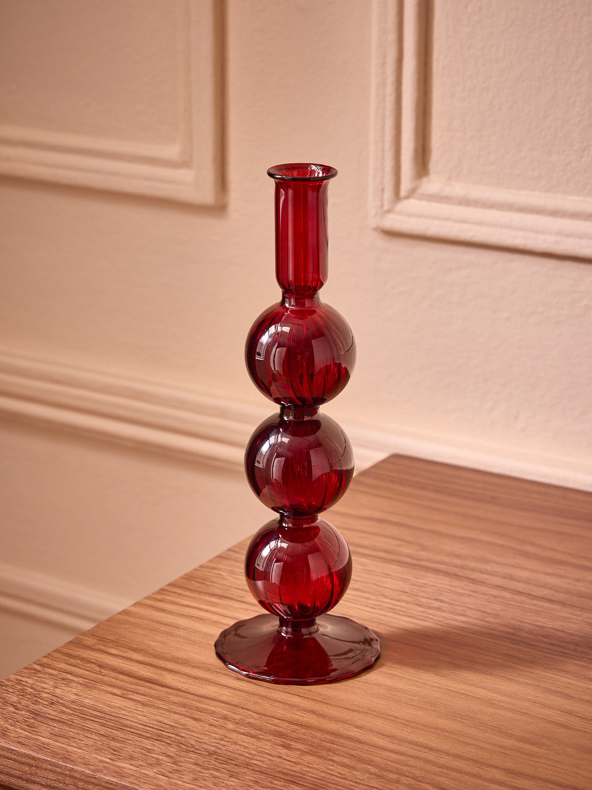 Bougeoir en verre Auguste - Moyen modèle