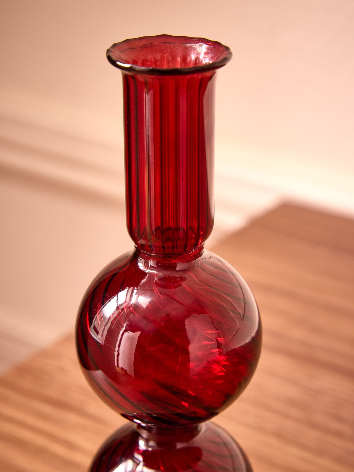 Bougeoir en verre Auguste - Petit modèle