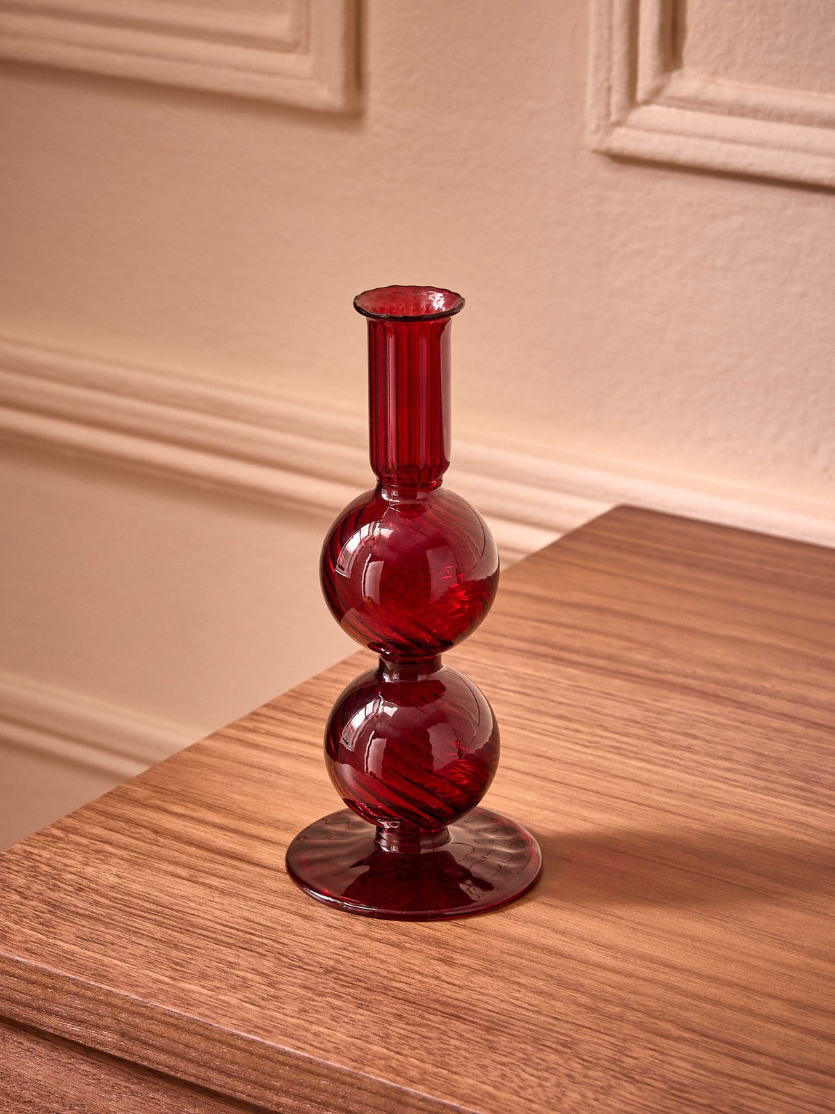 Bougeoir en verre Auguste - Petit modèle