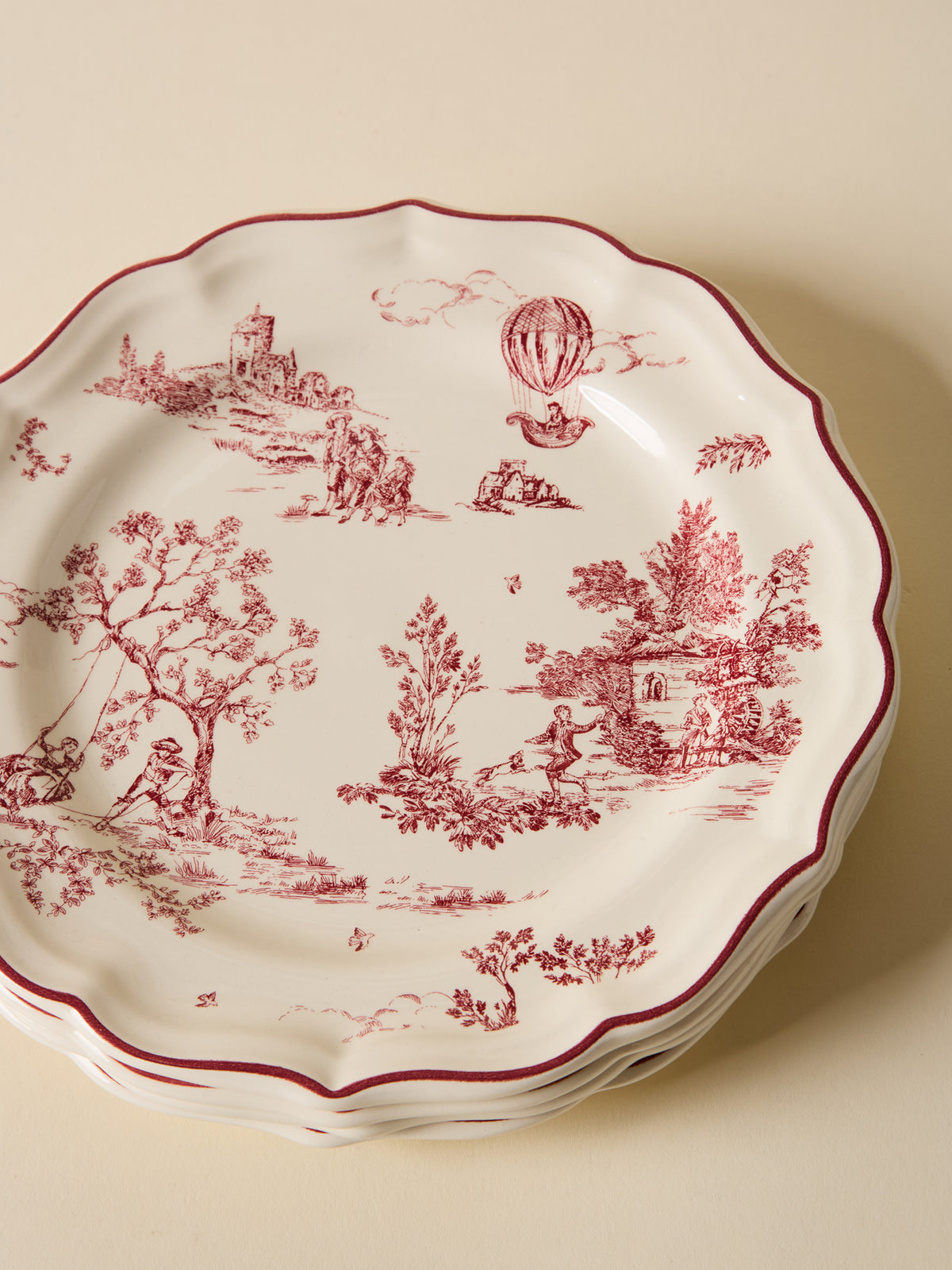Lot de 4 assiettes à dessert - Gien X Cyrillus