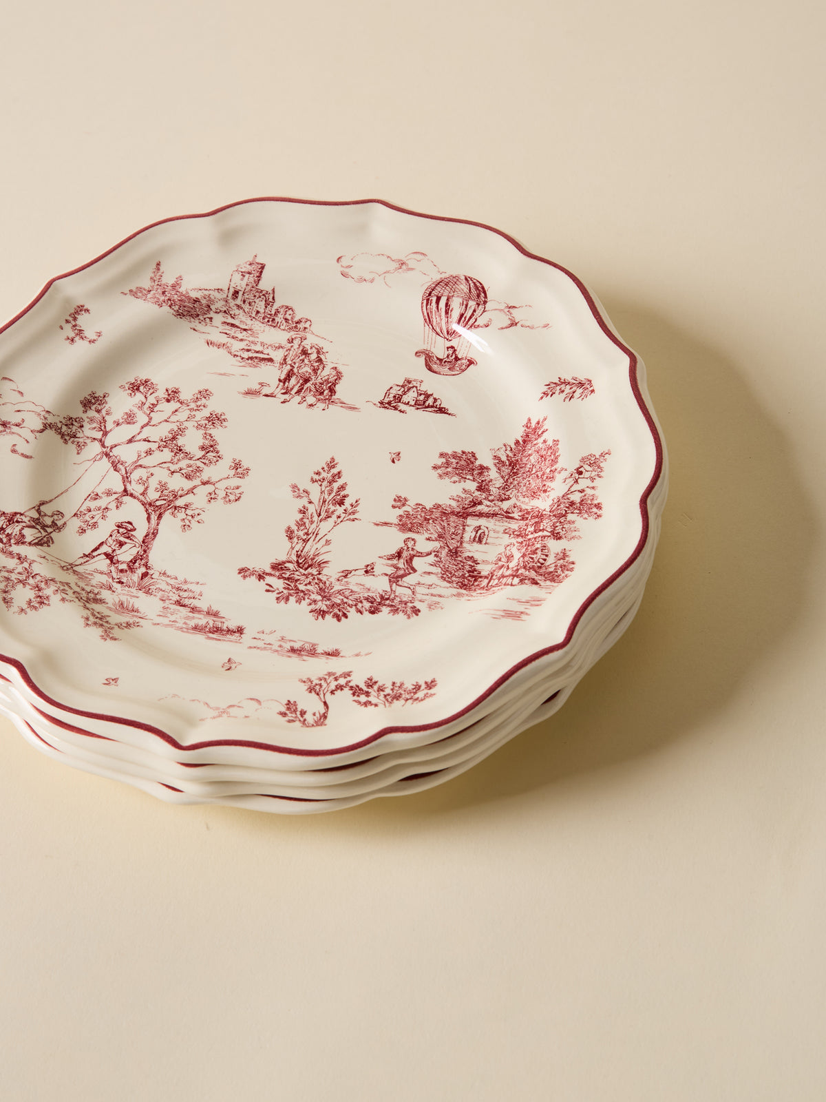 Lot de 4 assiettes à dessert - Gien X Cyrillus