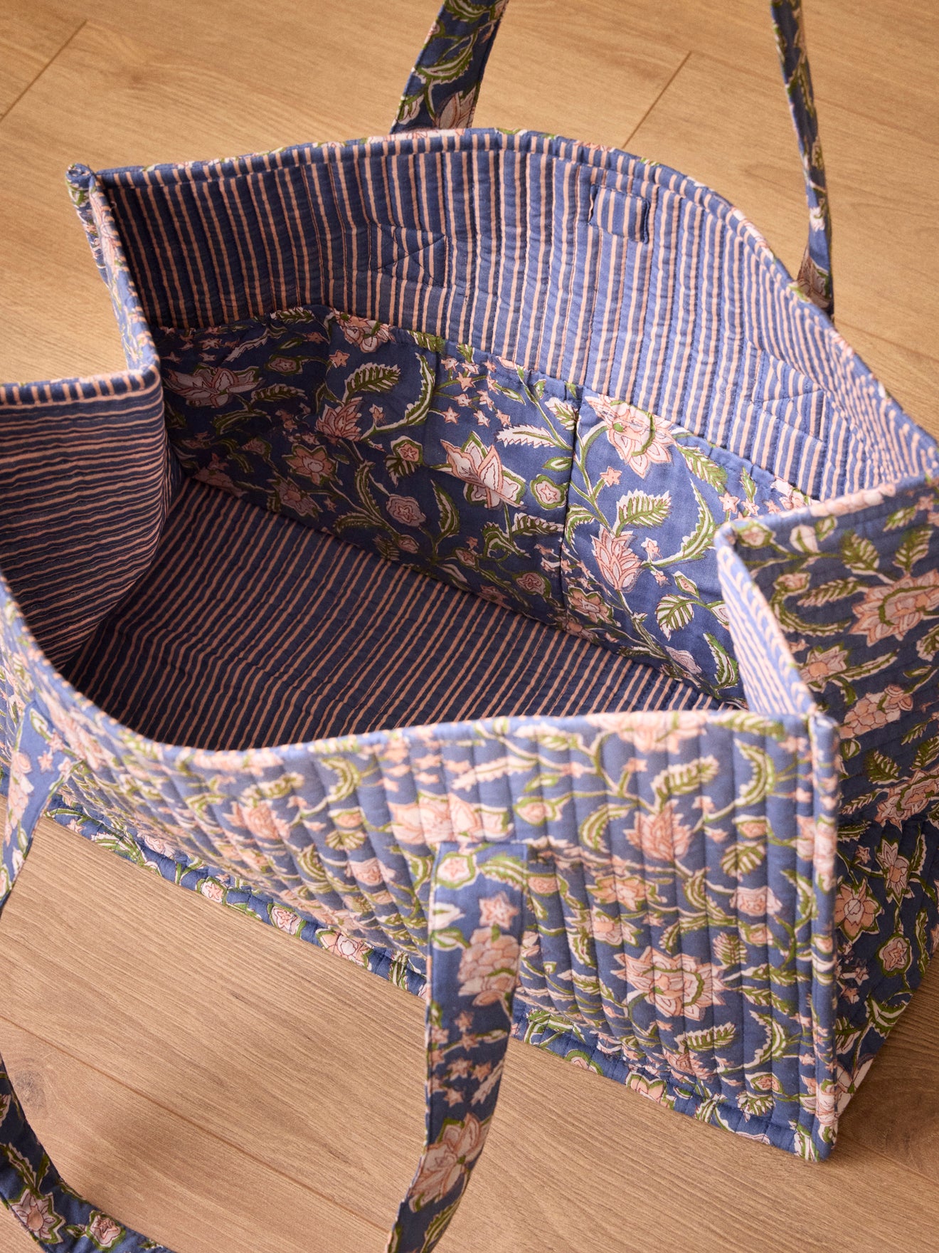 Sac cabas matelassé imprimé Bella