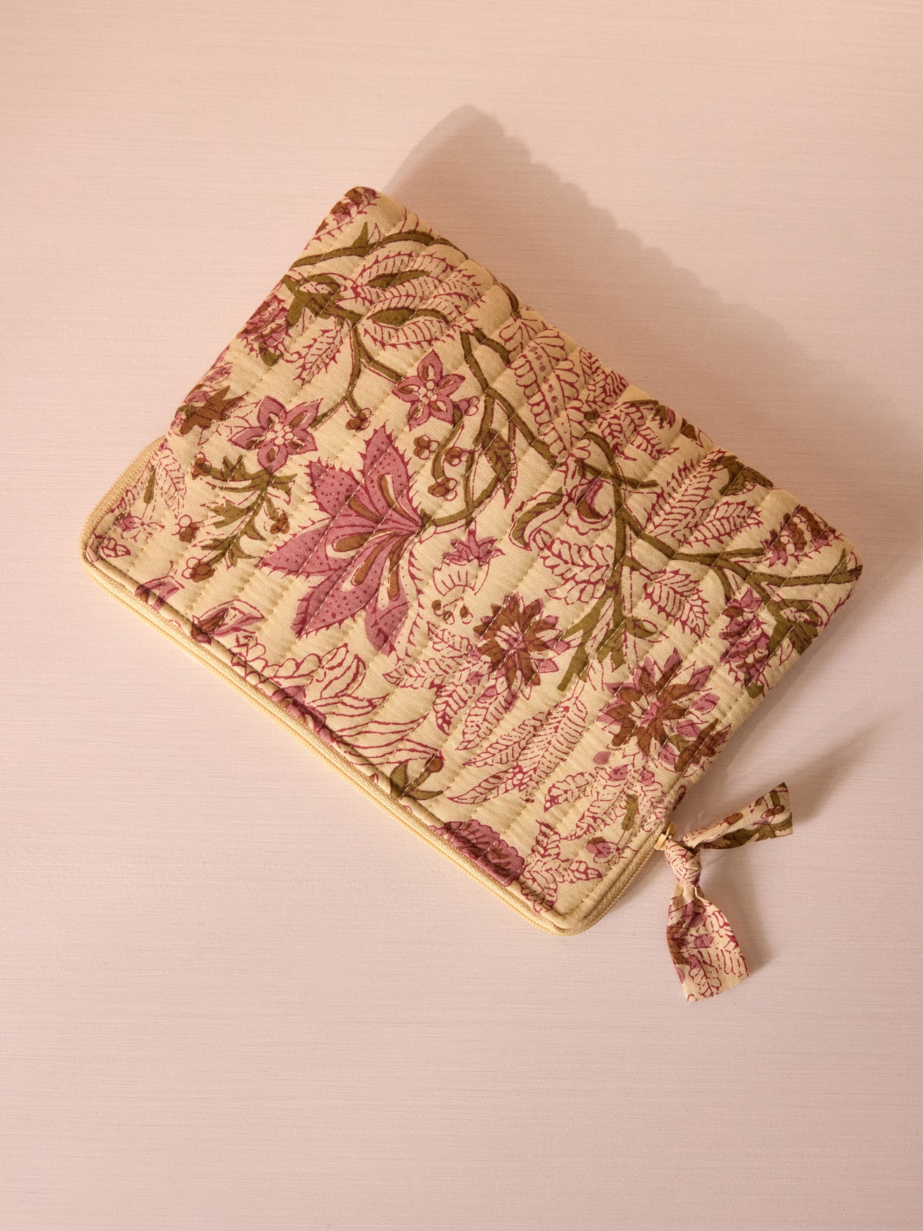 Petite trousse imprimé fleuri indien