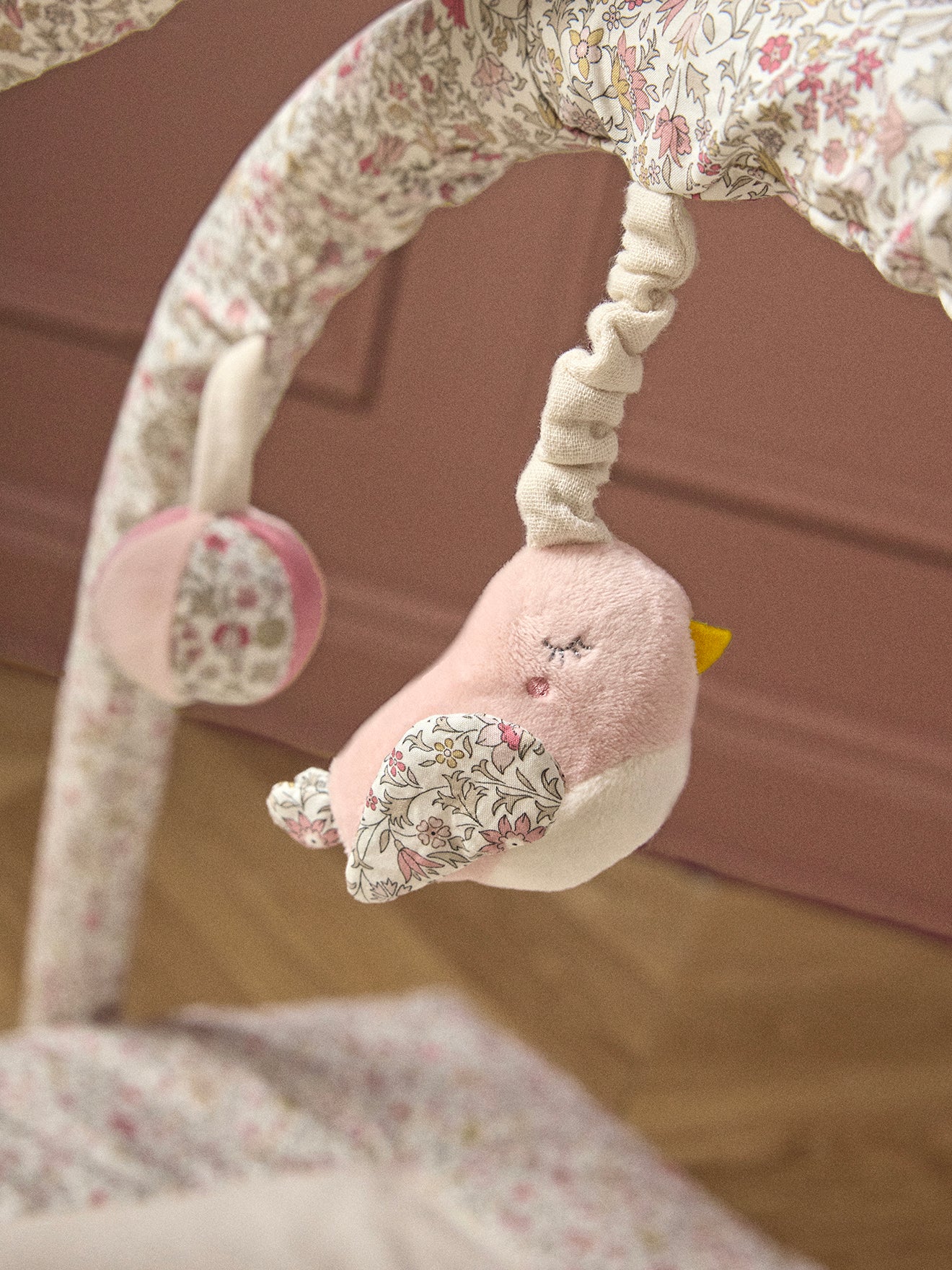 Tapis d'éveil tissu Liberty et gaze de coton