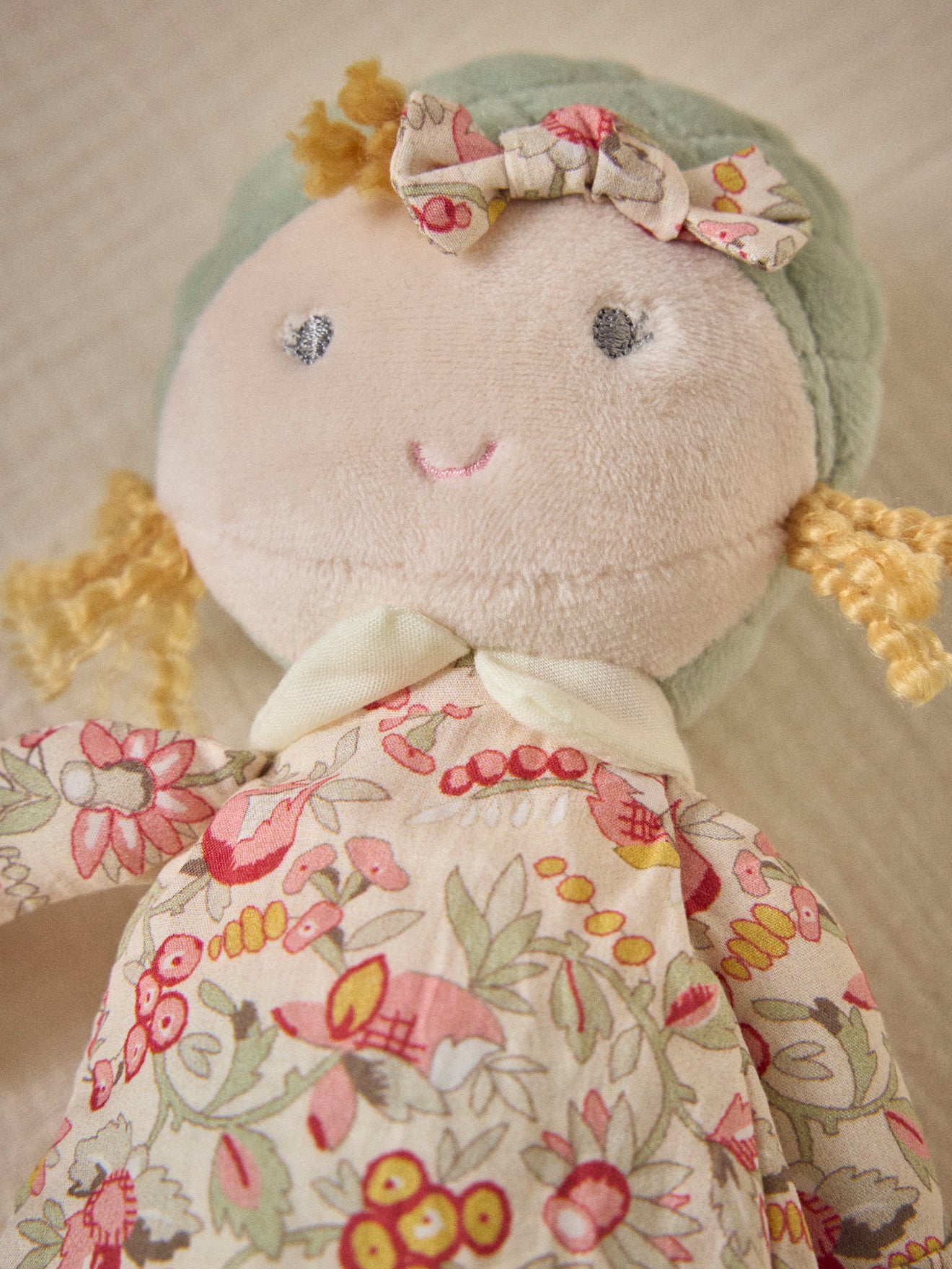 Poupée Juliette en tissu imprimé Mireille