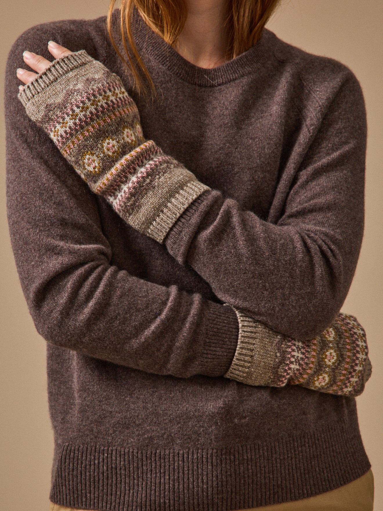 Mitaines jacquard femme