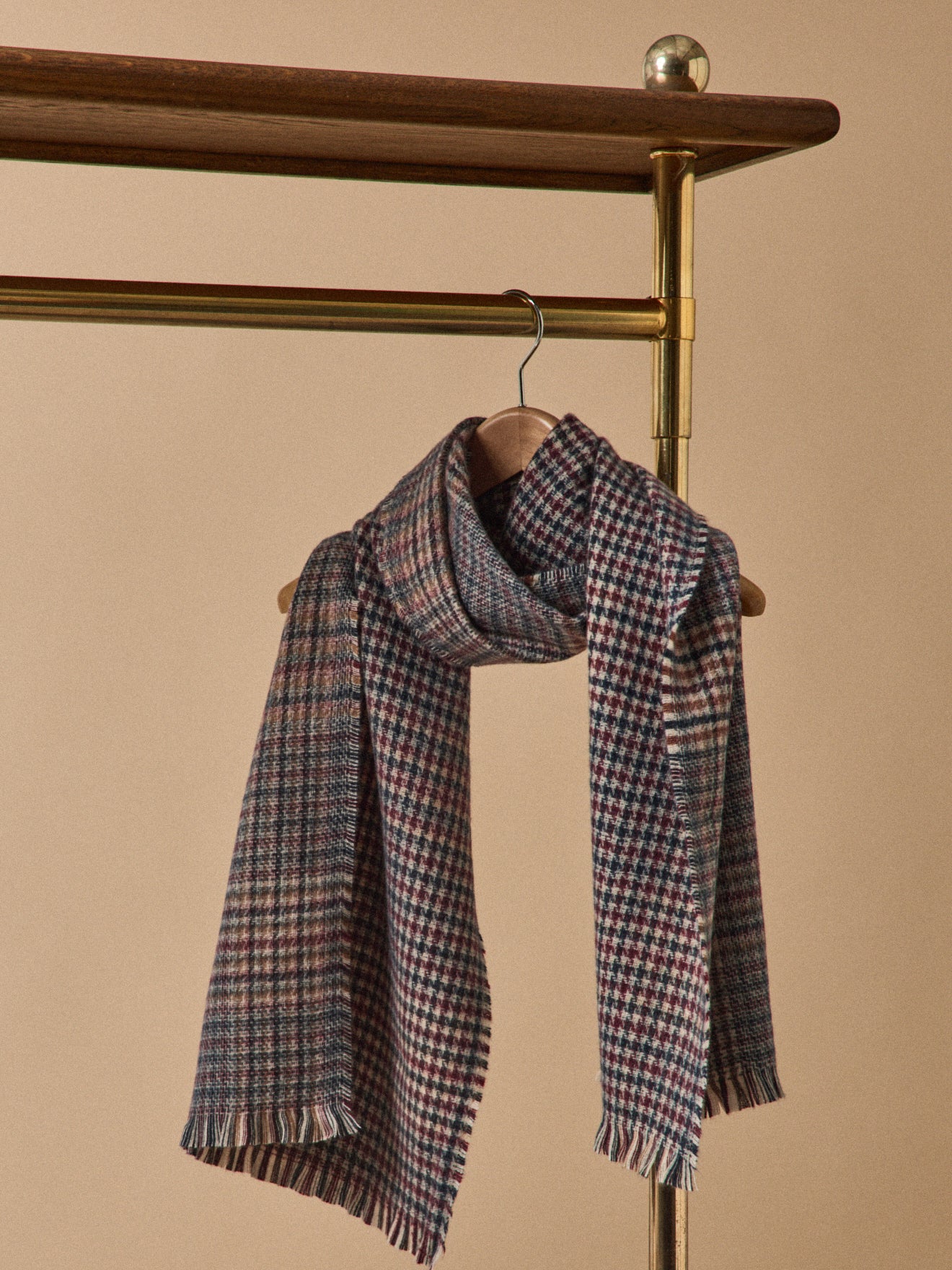 Écharpe étole double face carreaux adulte