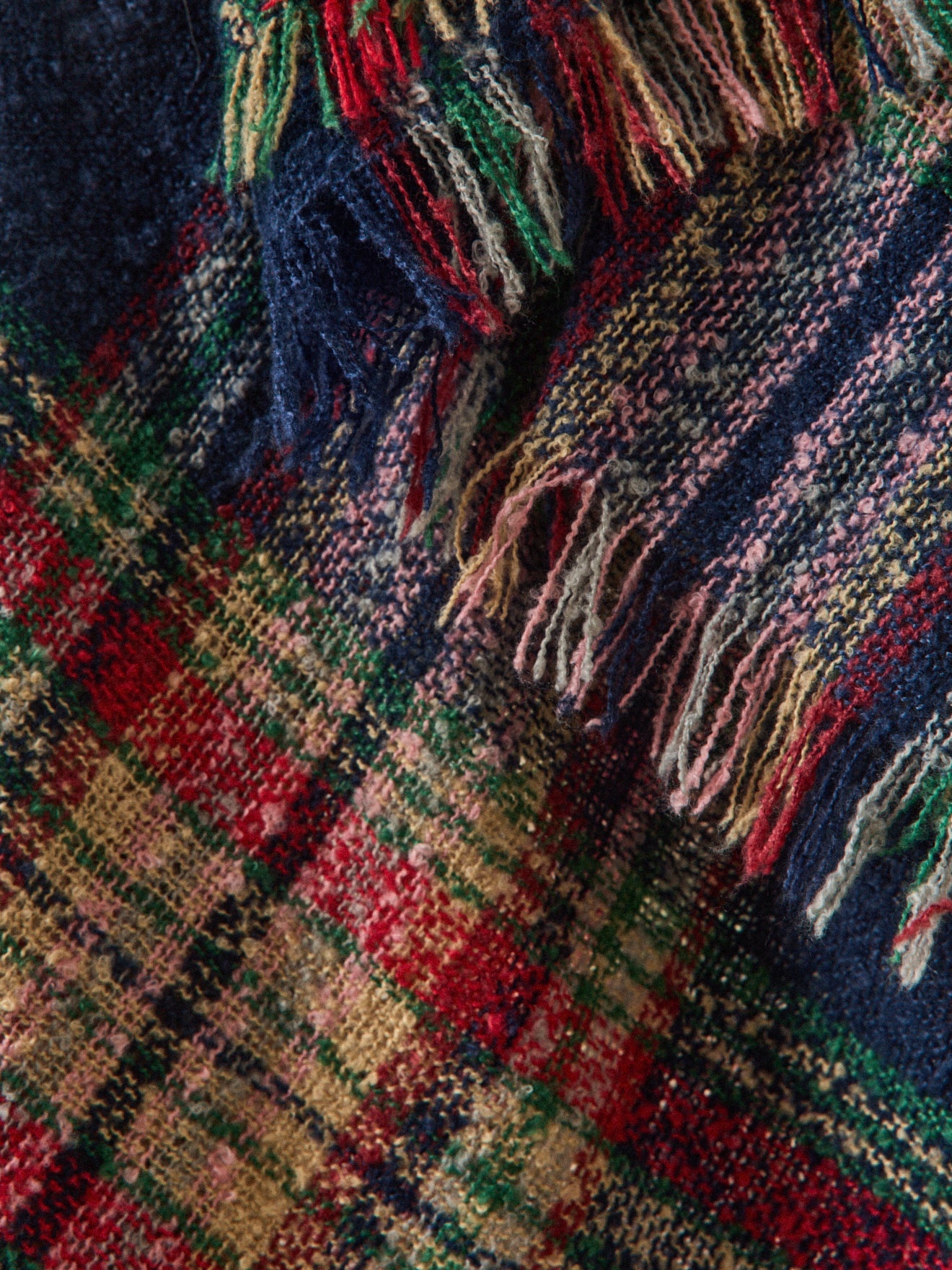 Écharpe triangle carreaux adulte