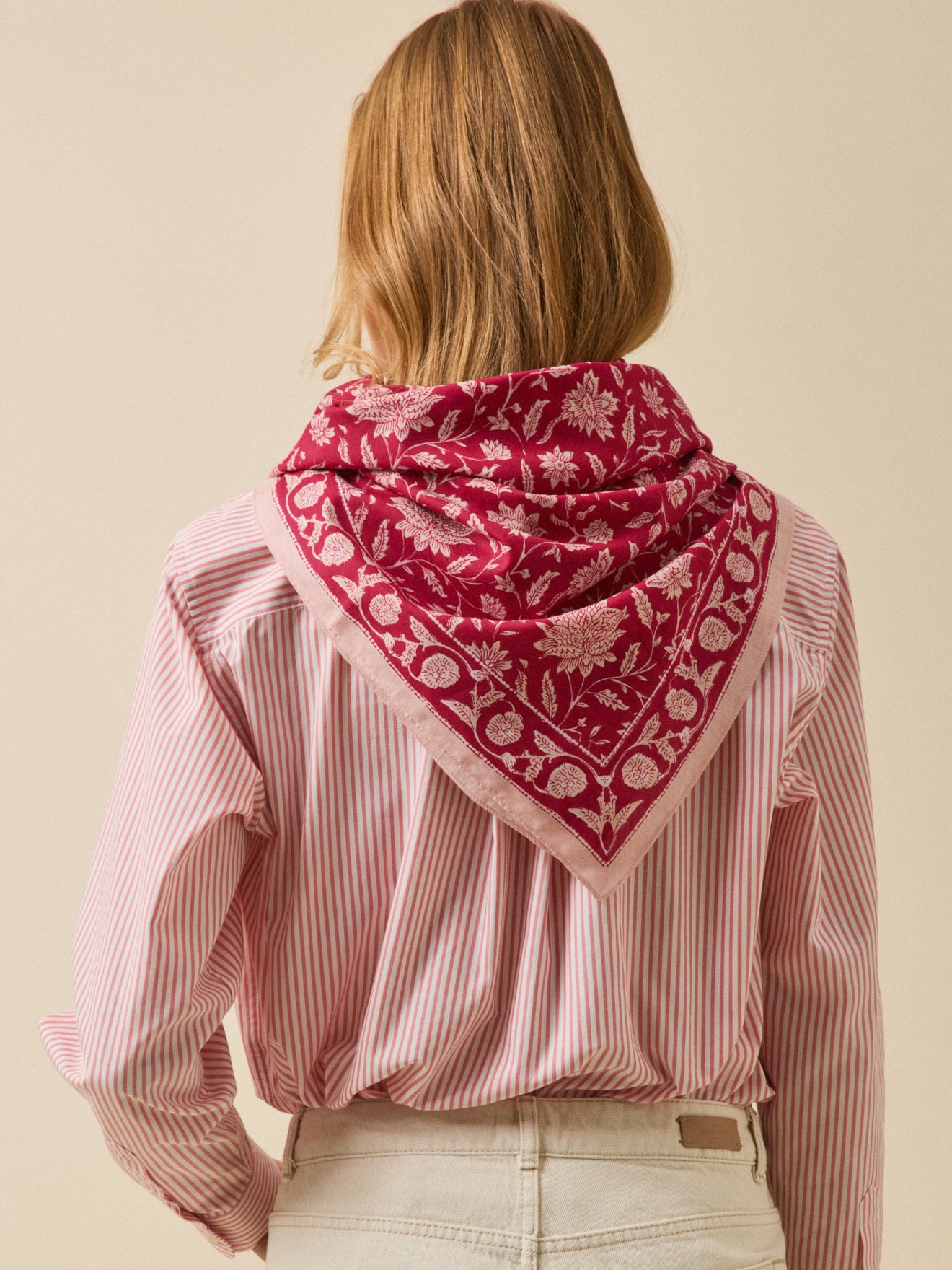 Foulard imprimé indien femme