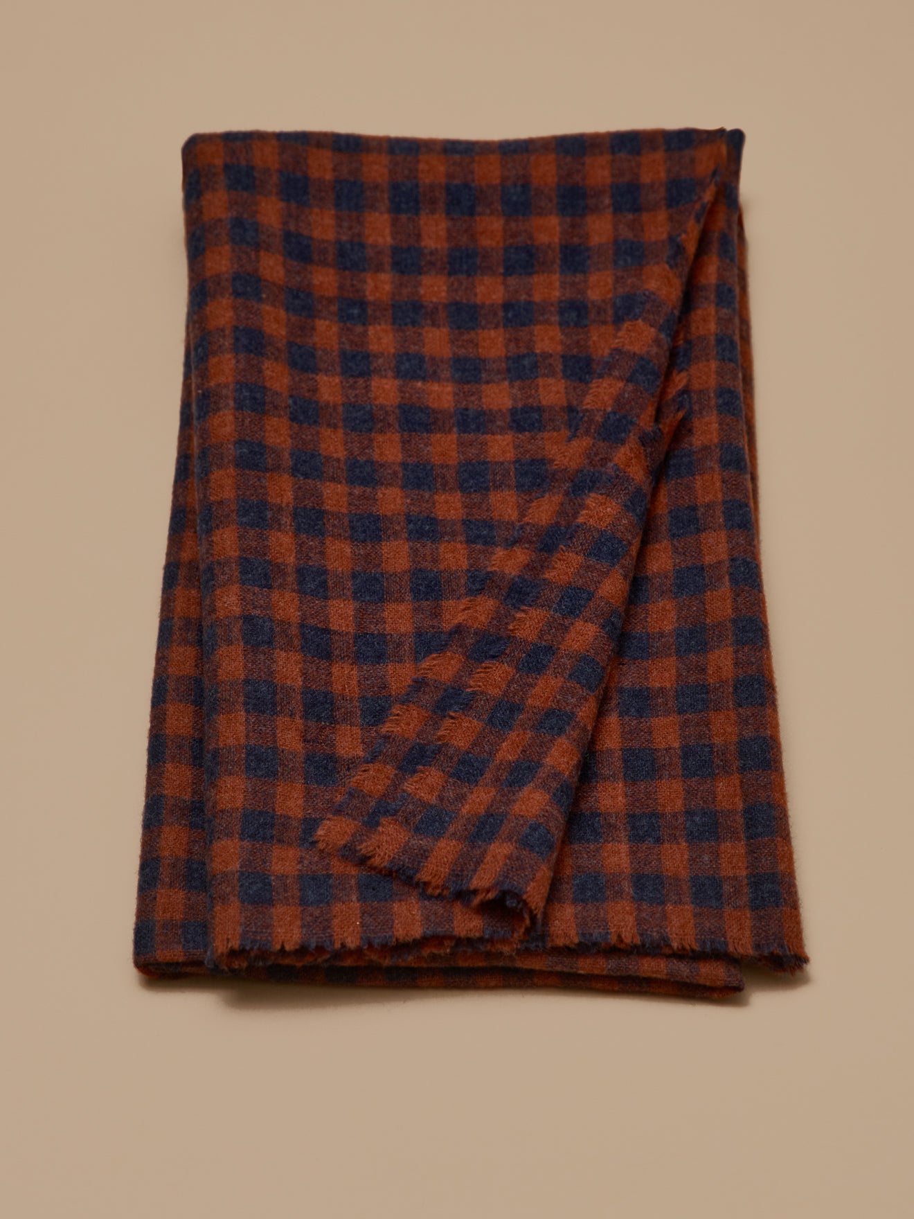 Foulard étamine carreaux femme
