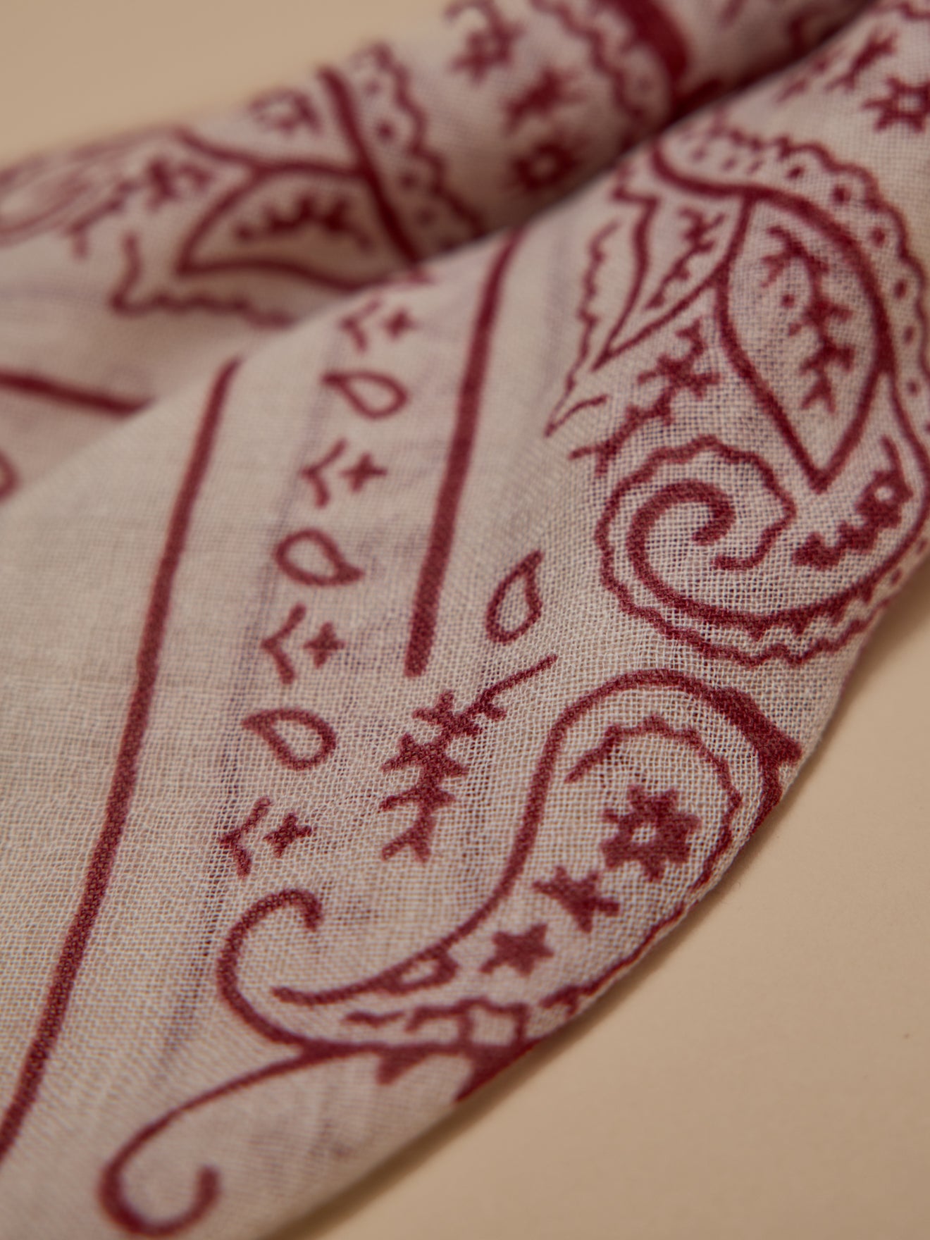 Bandana imprimé en laine femme