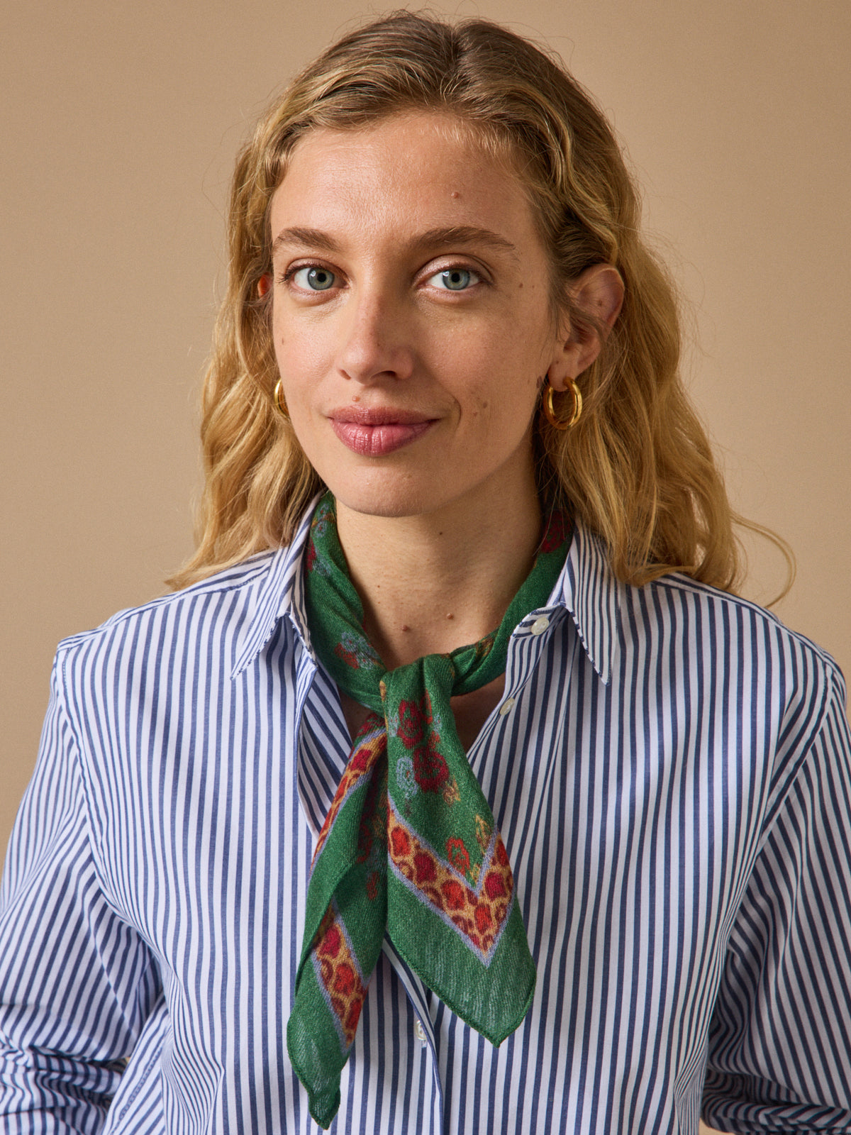 Bandana imprimé en laine femme