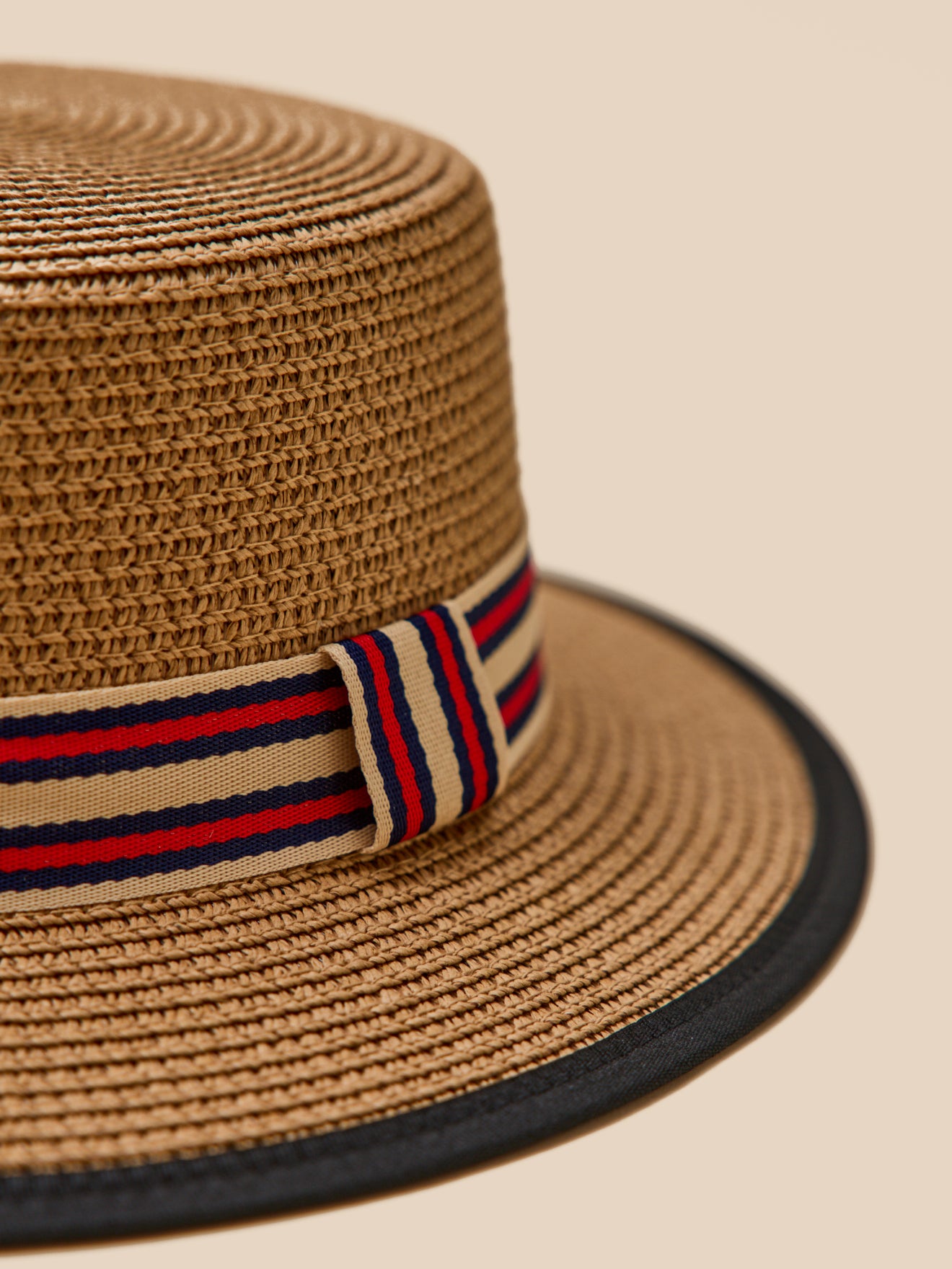 Chapeau de paille canotier femme