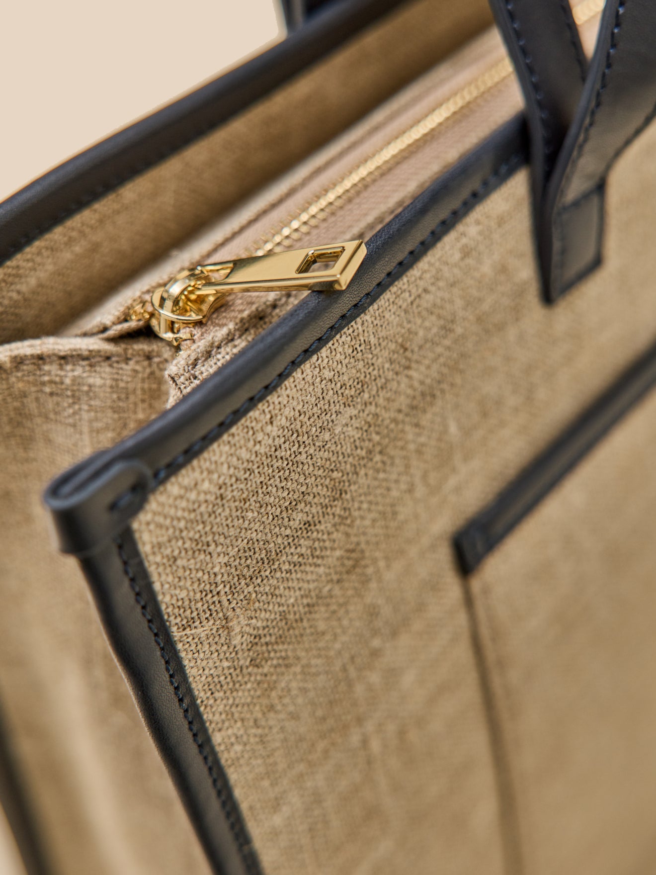 Sac cabas femme bi-matière - Collection Maroquinerie Cyrillus