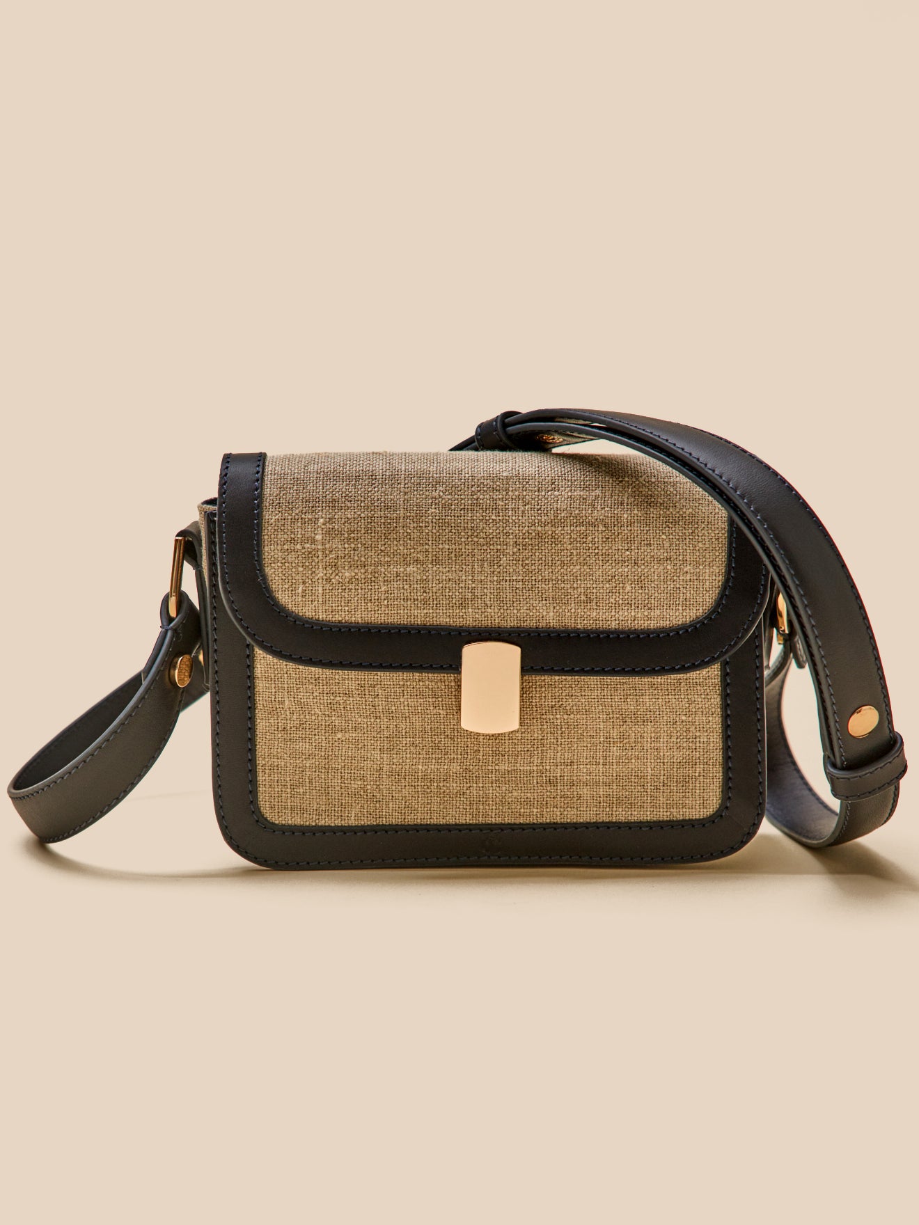 Sac besace femme bi-matière - Collection Maroquinerie Cyrillus