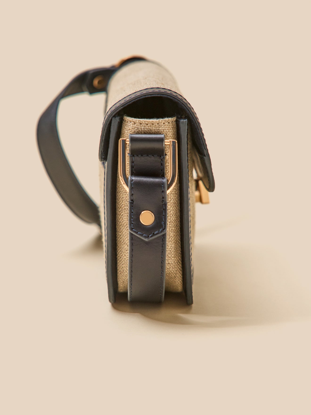 Sac besace femme bi-matière - Collection Maroquinerie Cyrillus