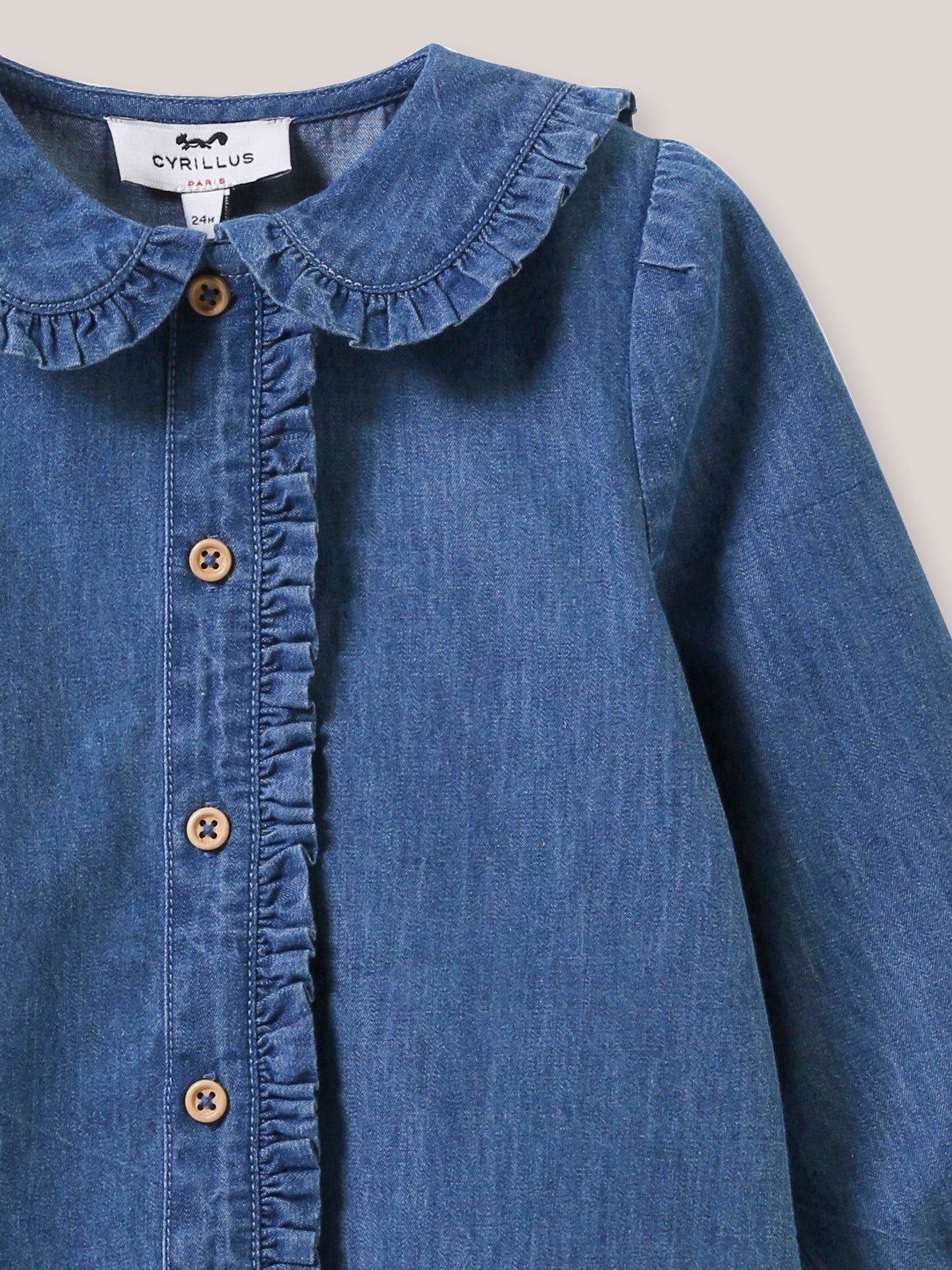 Blouse en denim light  Bébé