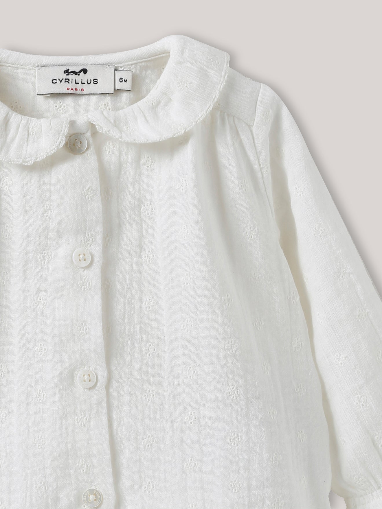 Blouse en gaze de coton bébé