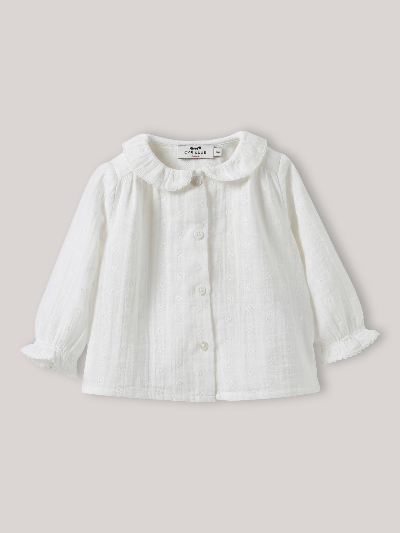 Blouse en gaze de coton bébé