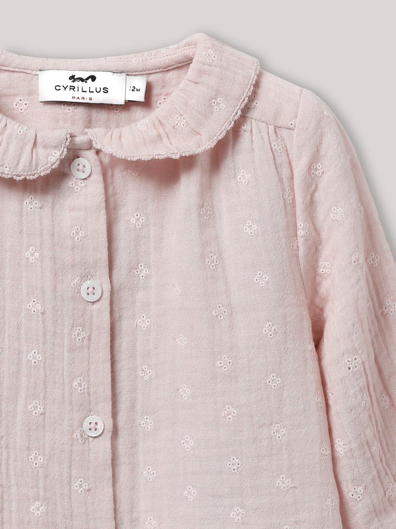 Blouse en gaze de coton bébé