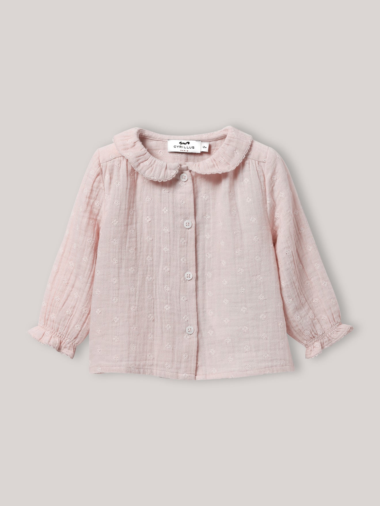 Blouse en gaze de coton bébé