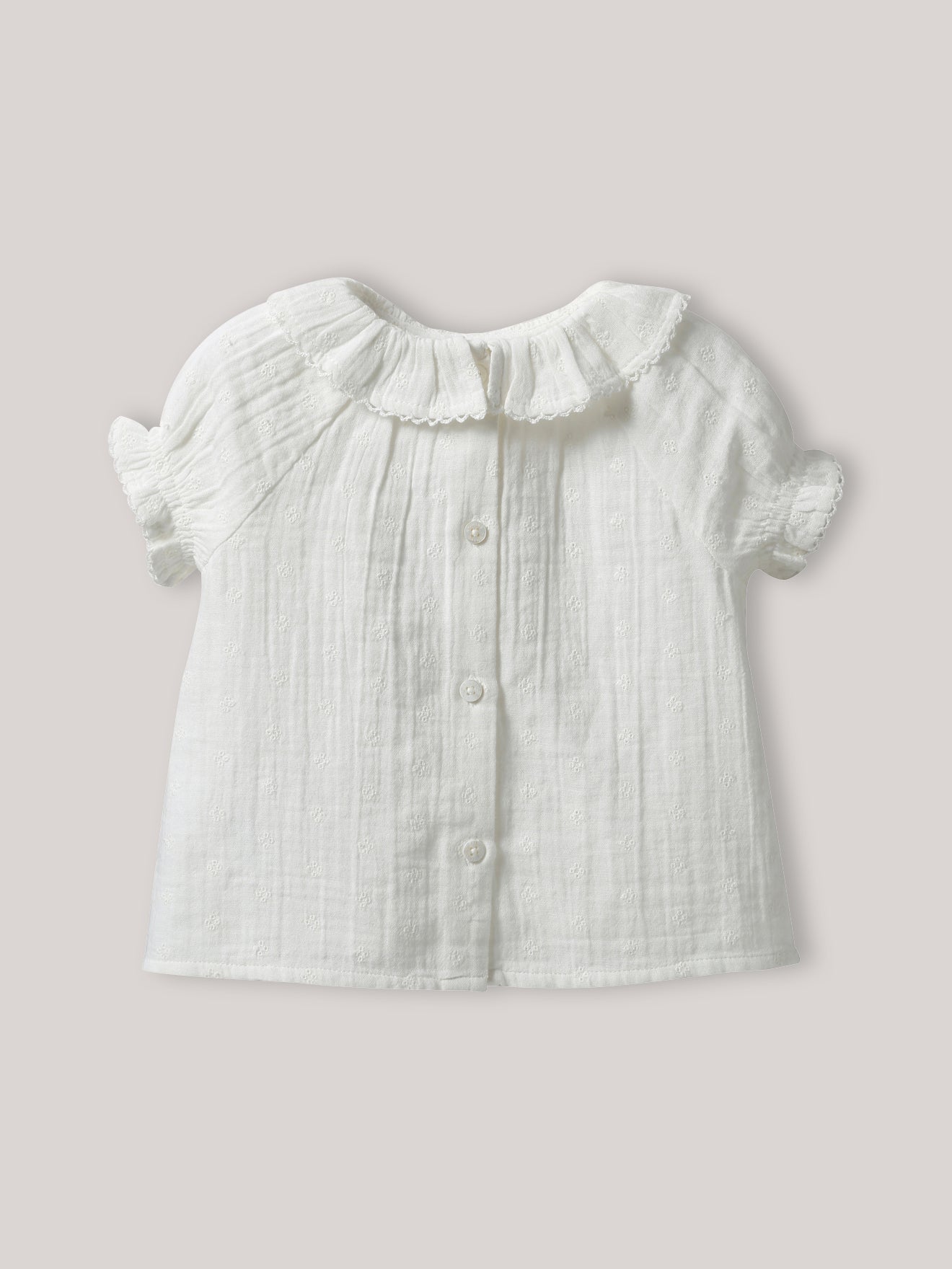 Blouse brodée en gaze de coton Bébé