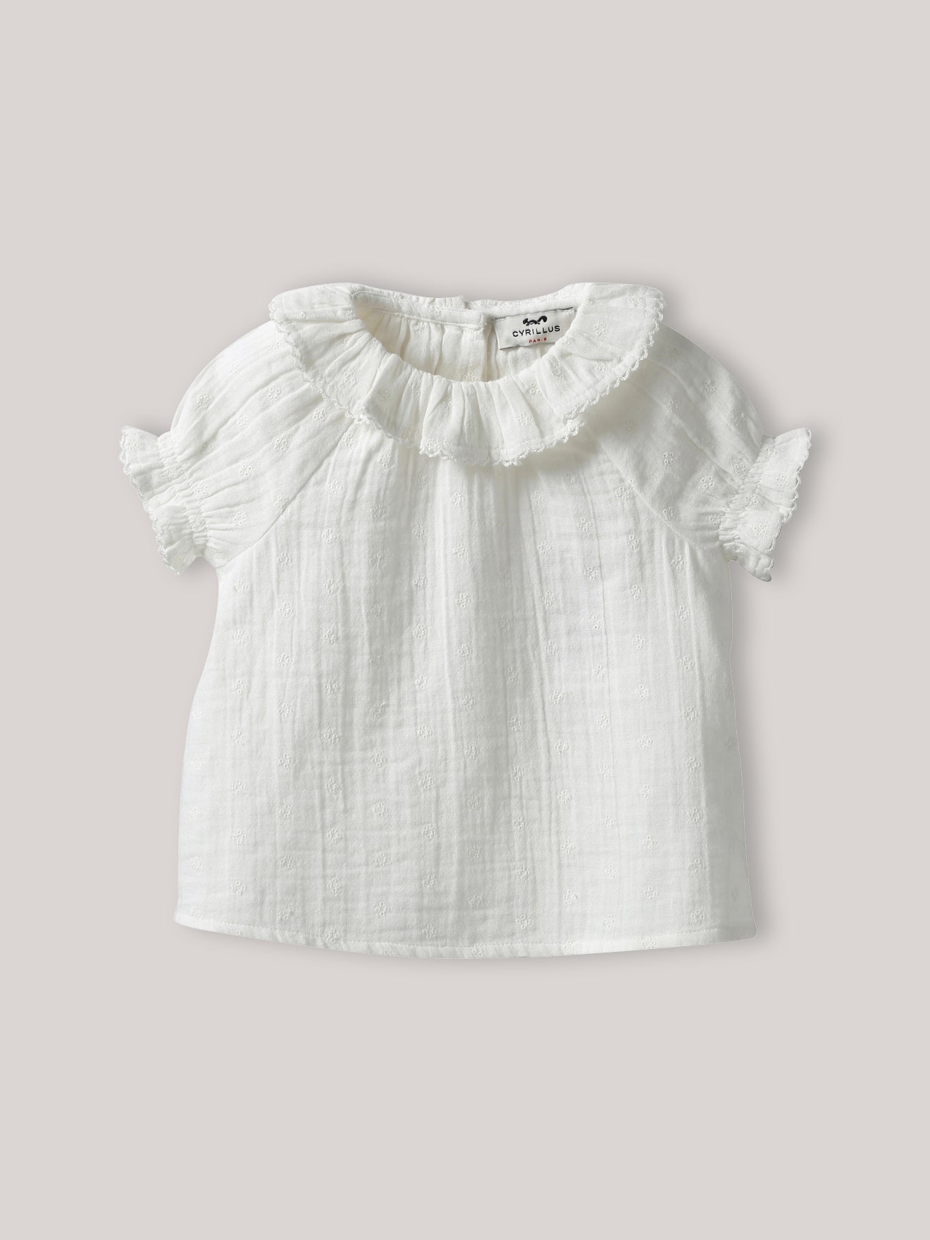 Blouse brodée en gaze de coton Bébé