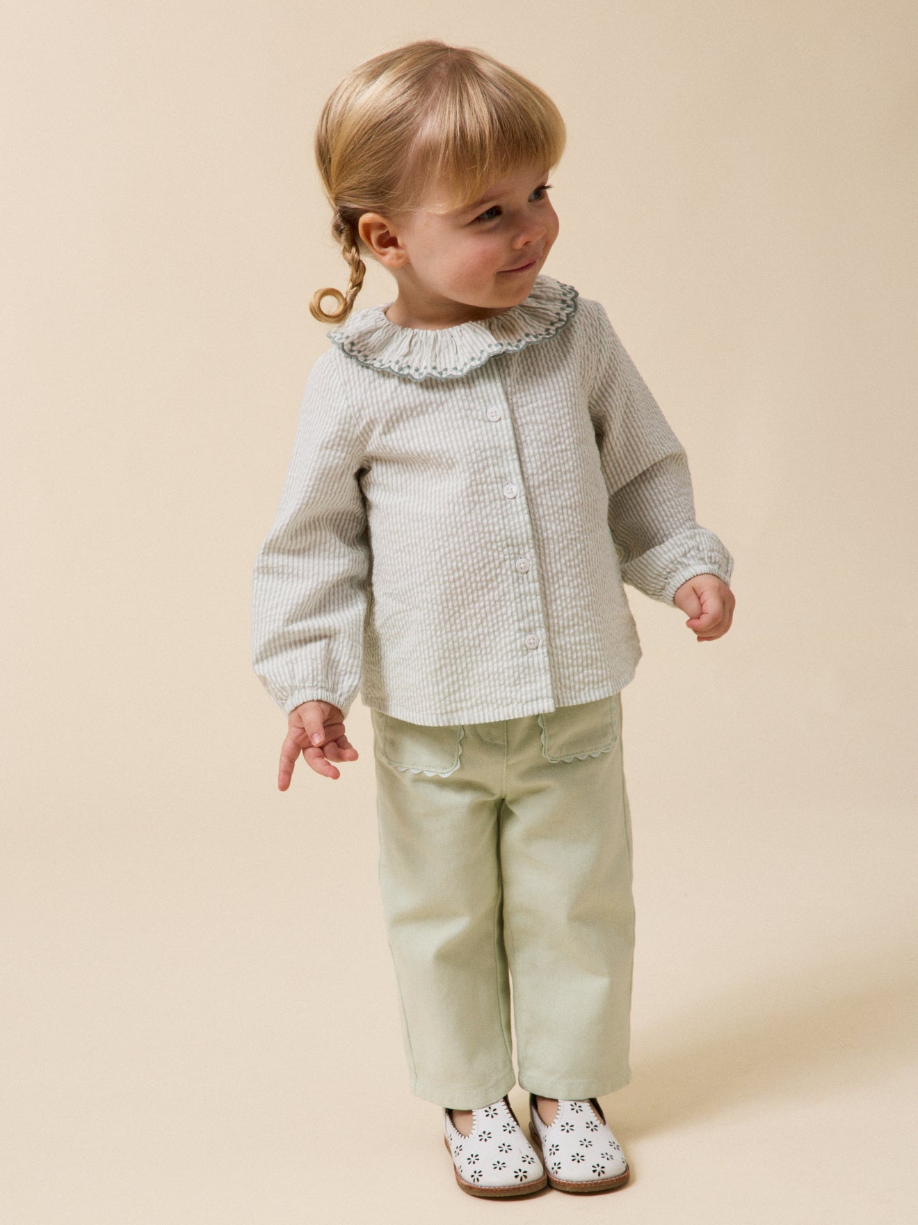 Blouse col brodé Bébé