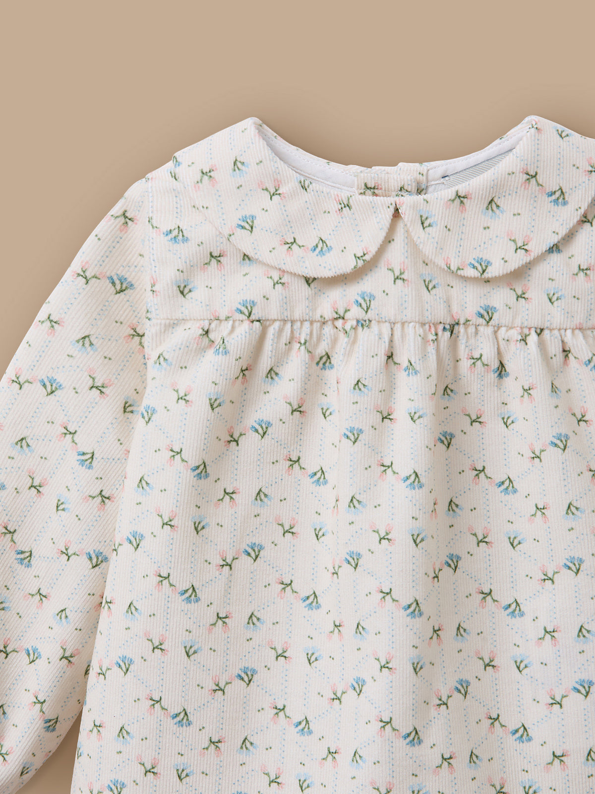 Blouse en velours imprimée Bébé