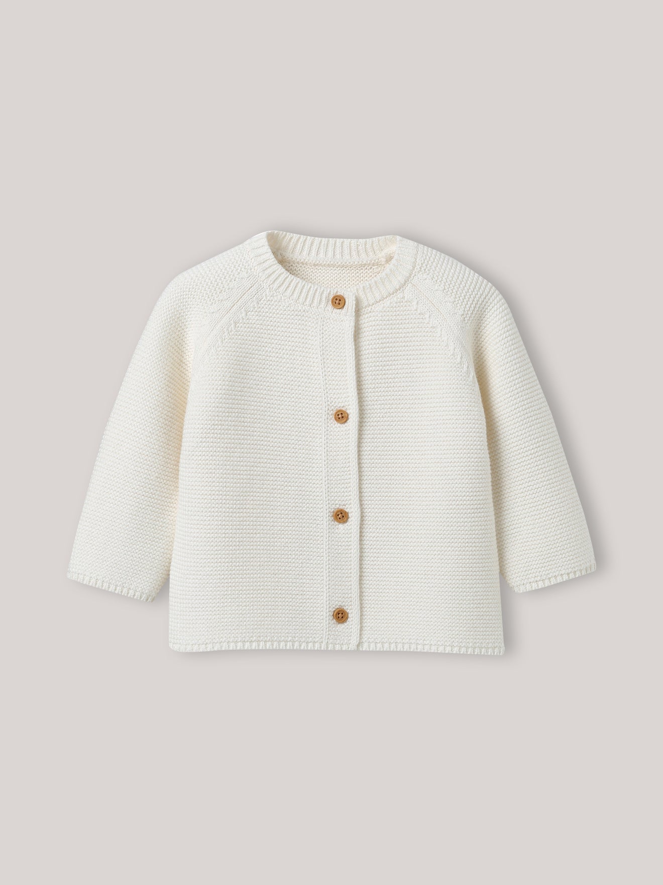 Cardigan en coton biologique et laine Bébé