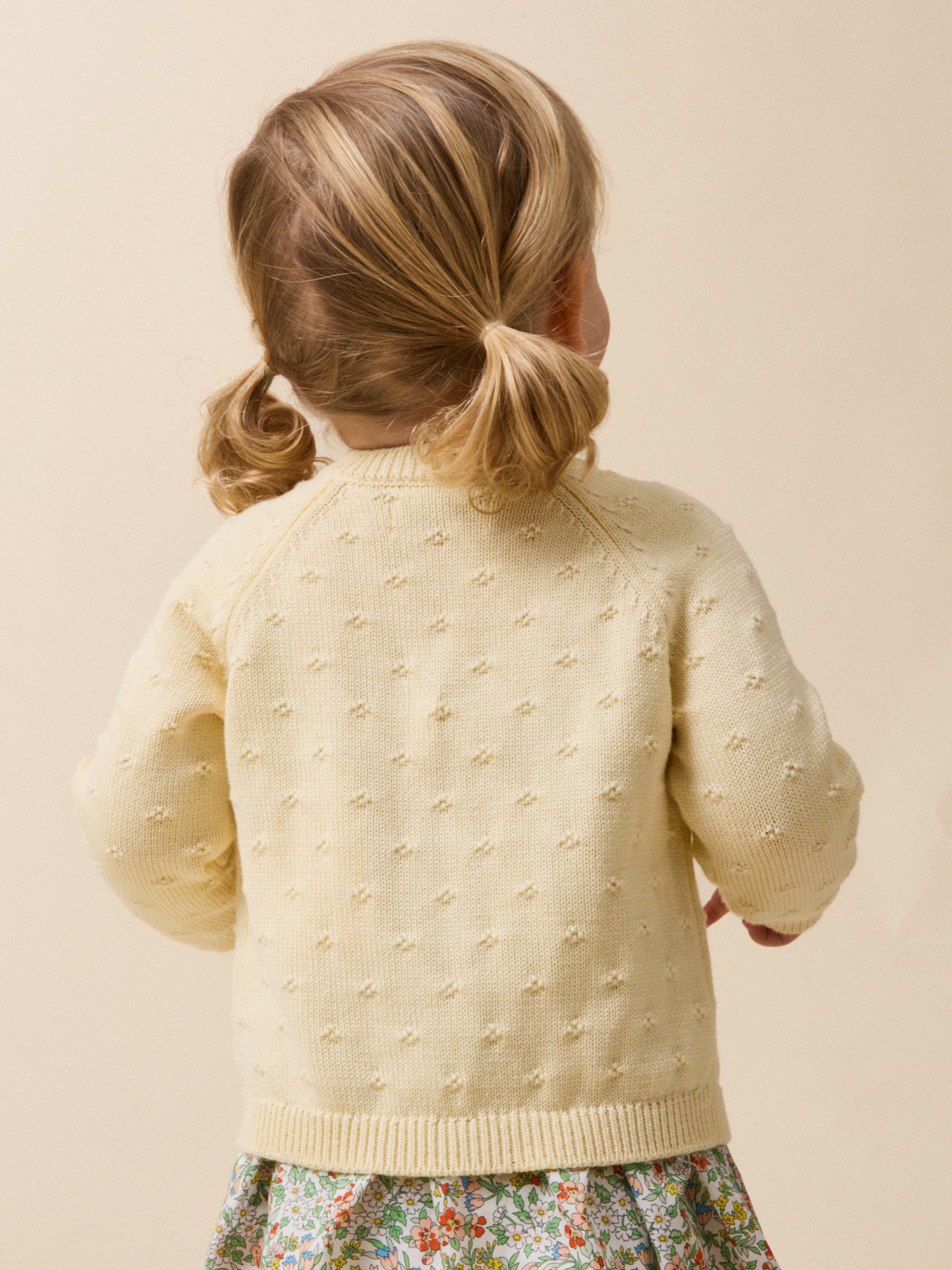 Cardigan maille ajourée bébé - Coton biologique