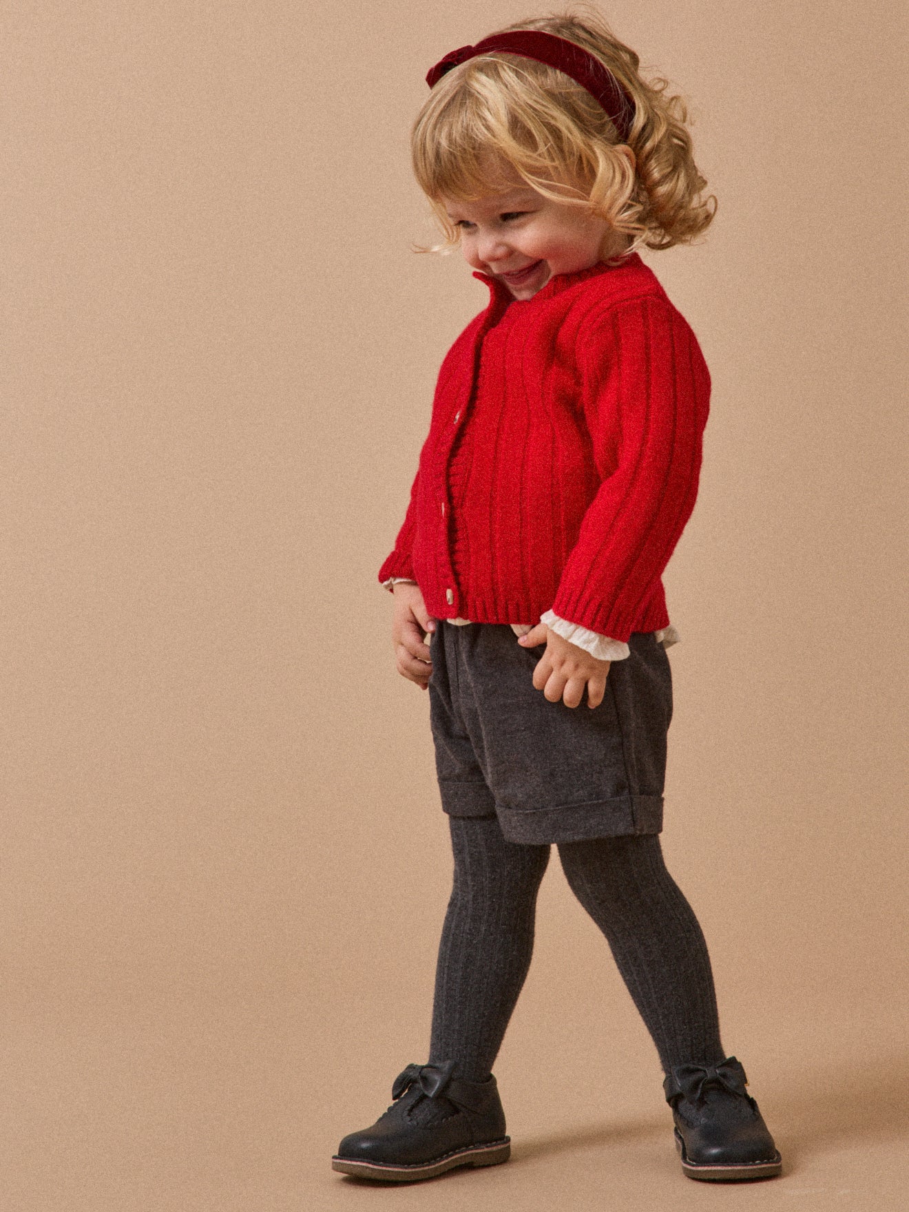 Gilet en pure laine mérinos Bébé