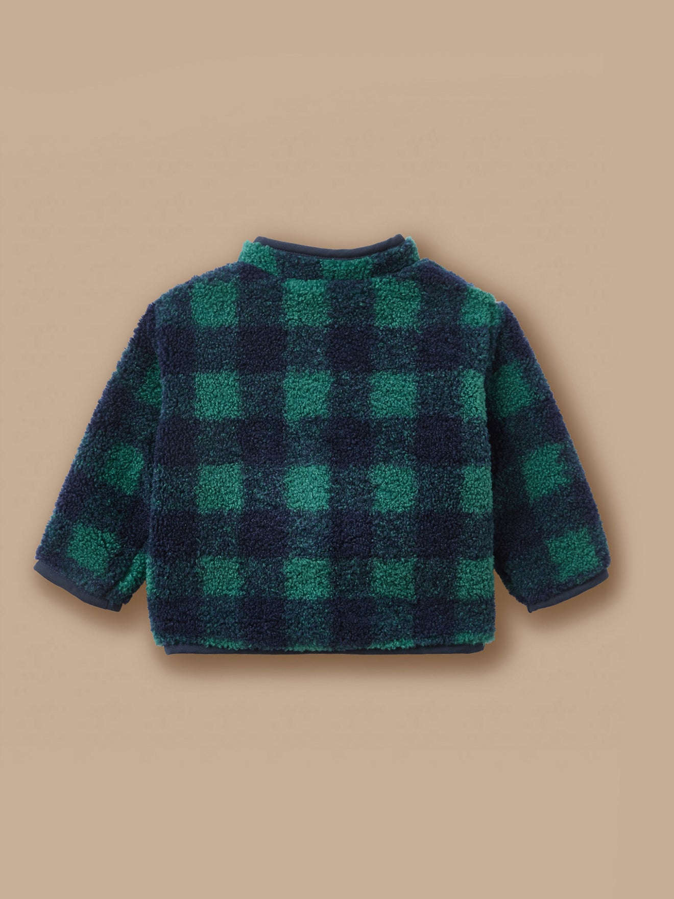 Gilet carreaux en sherpa Bébé