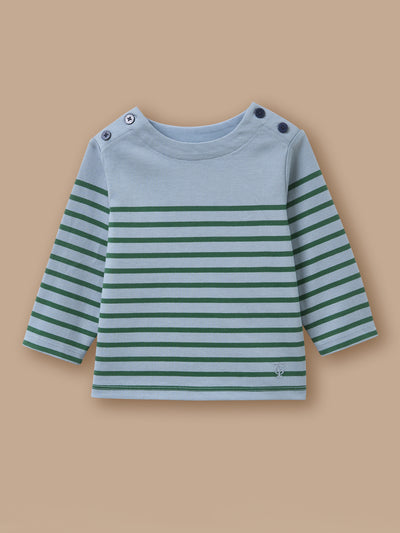 T-shirt marinière boutonné Bébé
