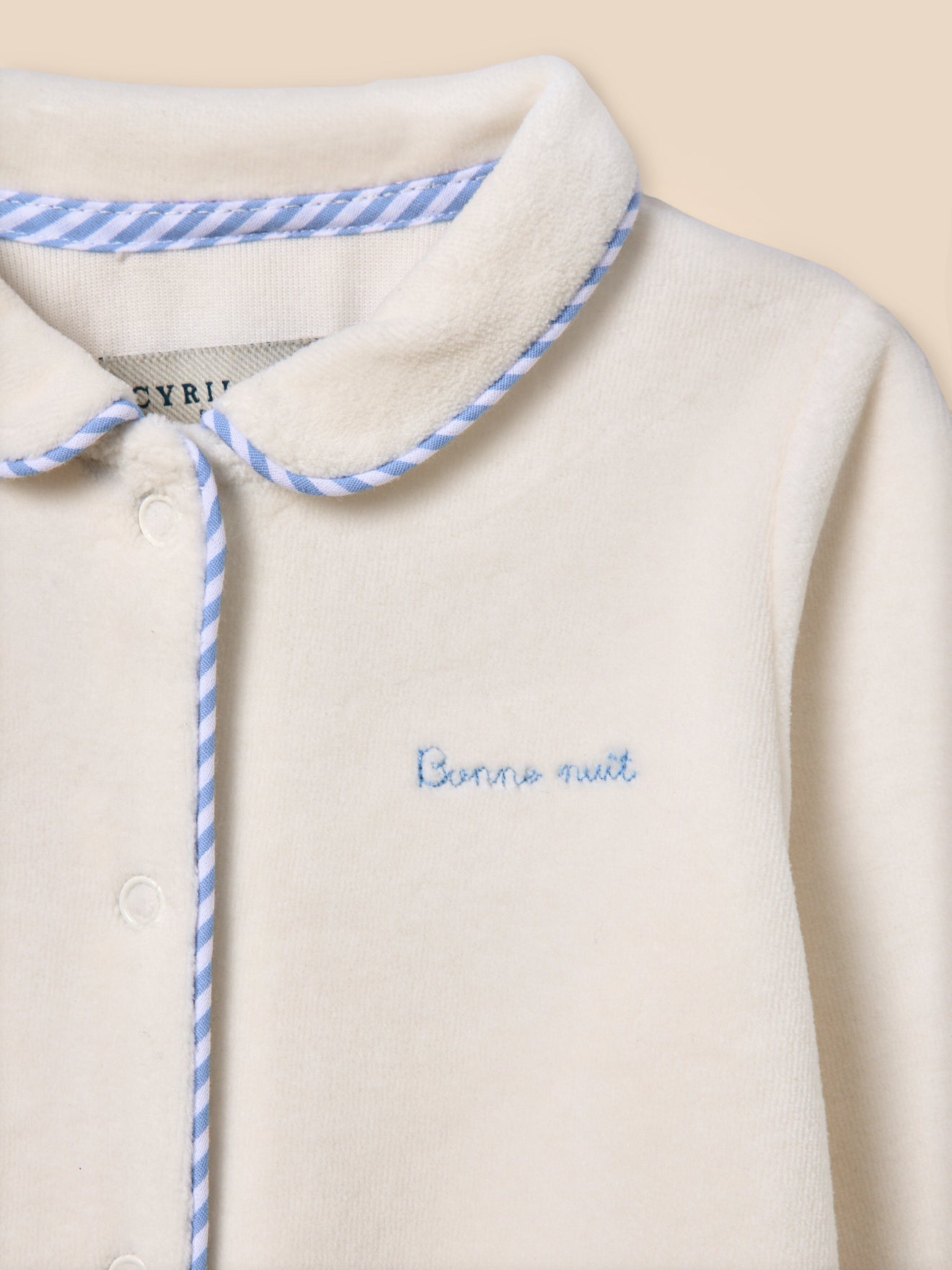 Dors-bien Bébé en velours et son doudou