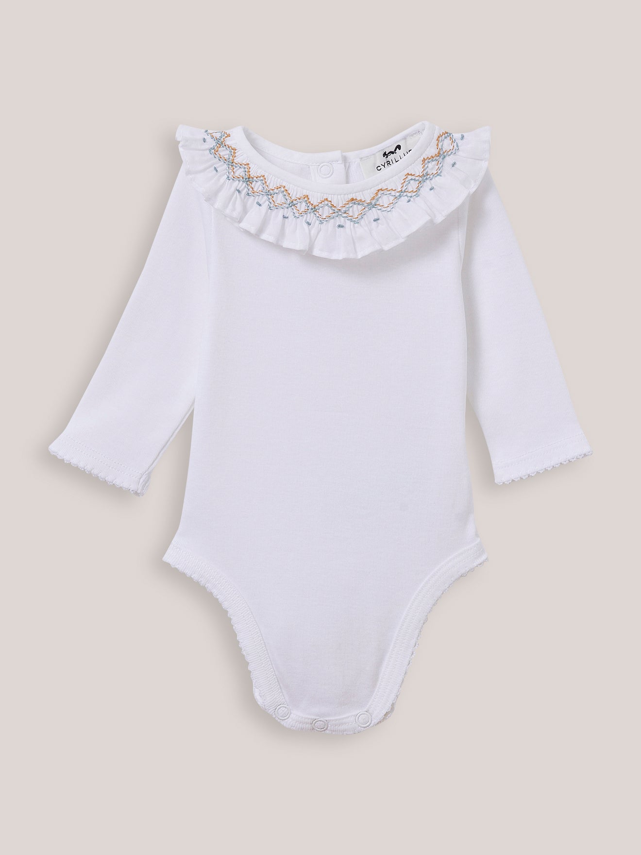 Body col en smocks - Coton biologique