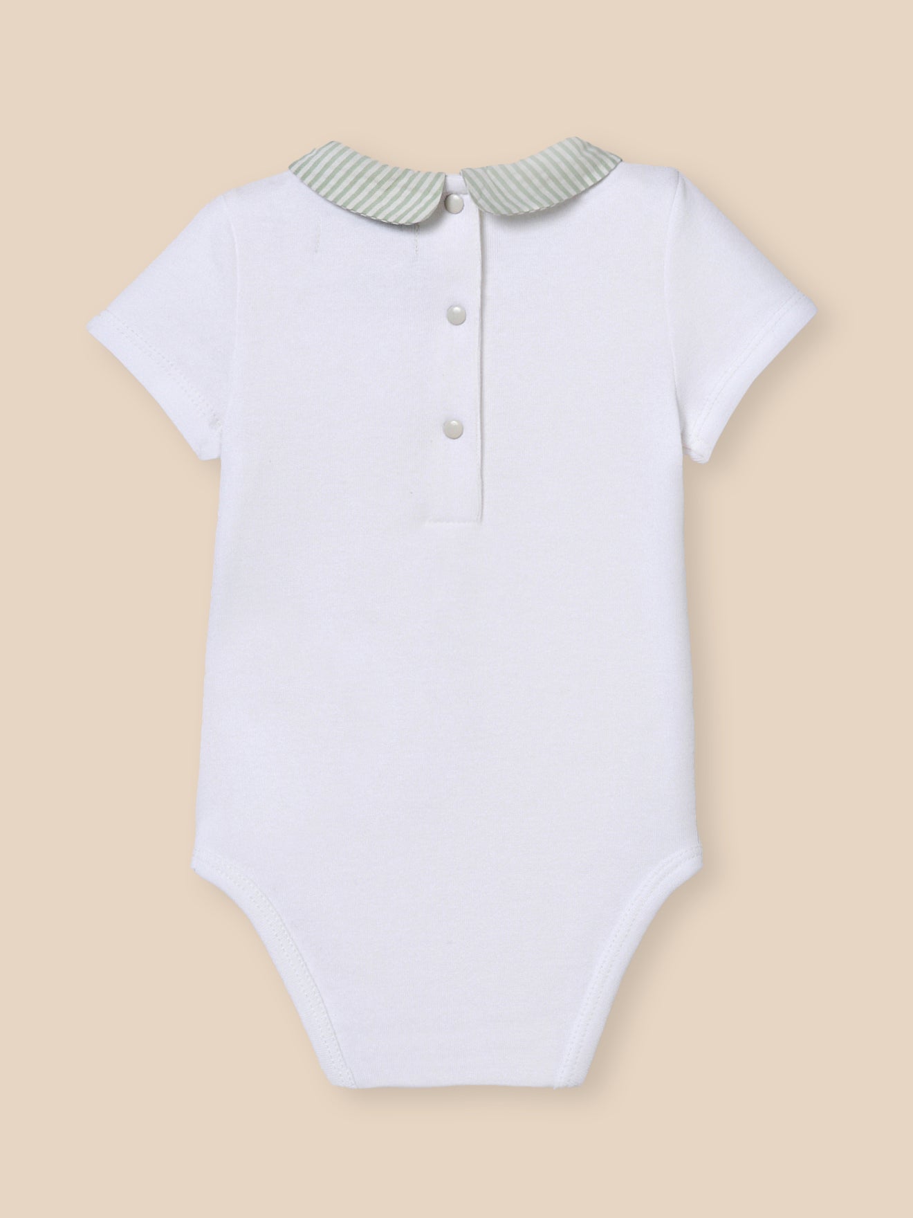 Body Bébé col vichy - Coton biologique