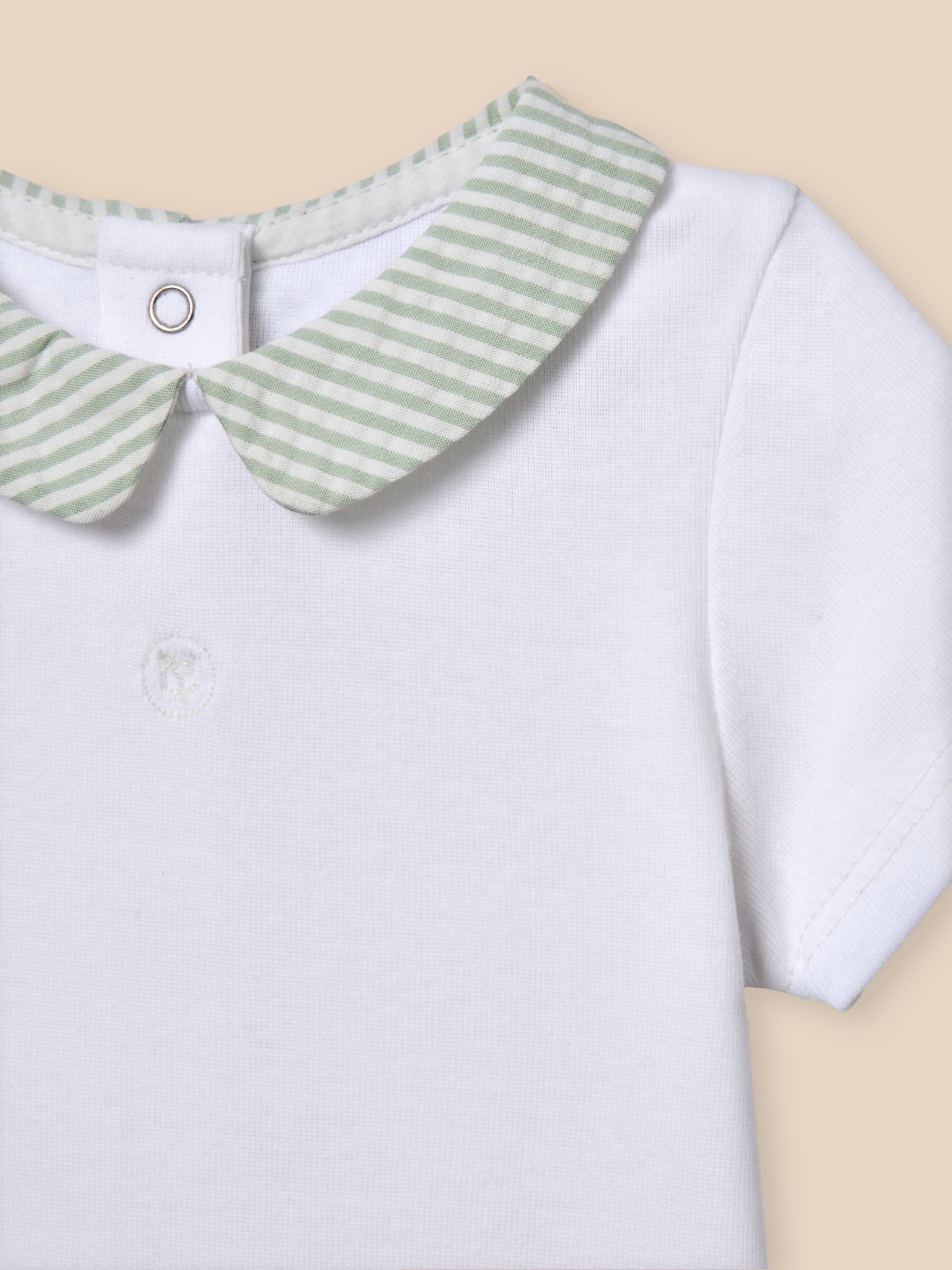 Body Bébé col vichy - Coton biologique