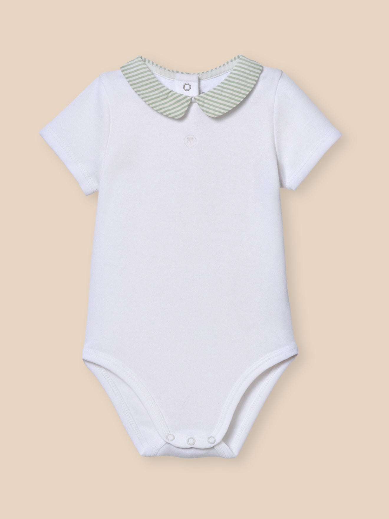 Body Bébé col vichy - Coton biologique