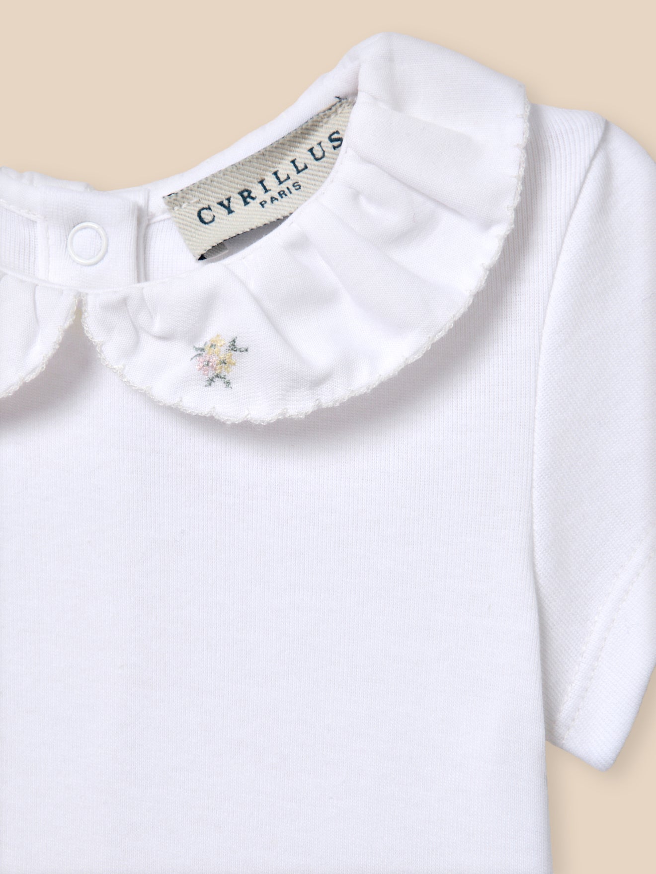 Body col brodé Bébé - Coton Biologique