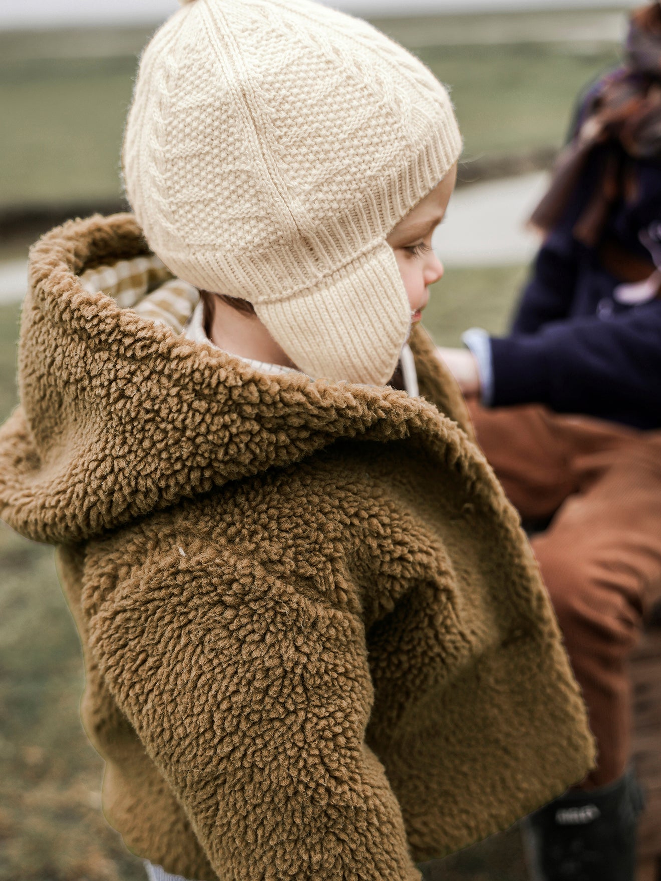 Manteau bébé en moumoute