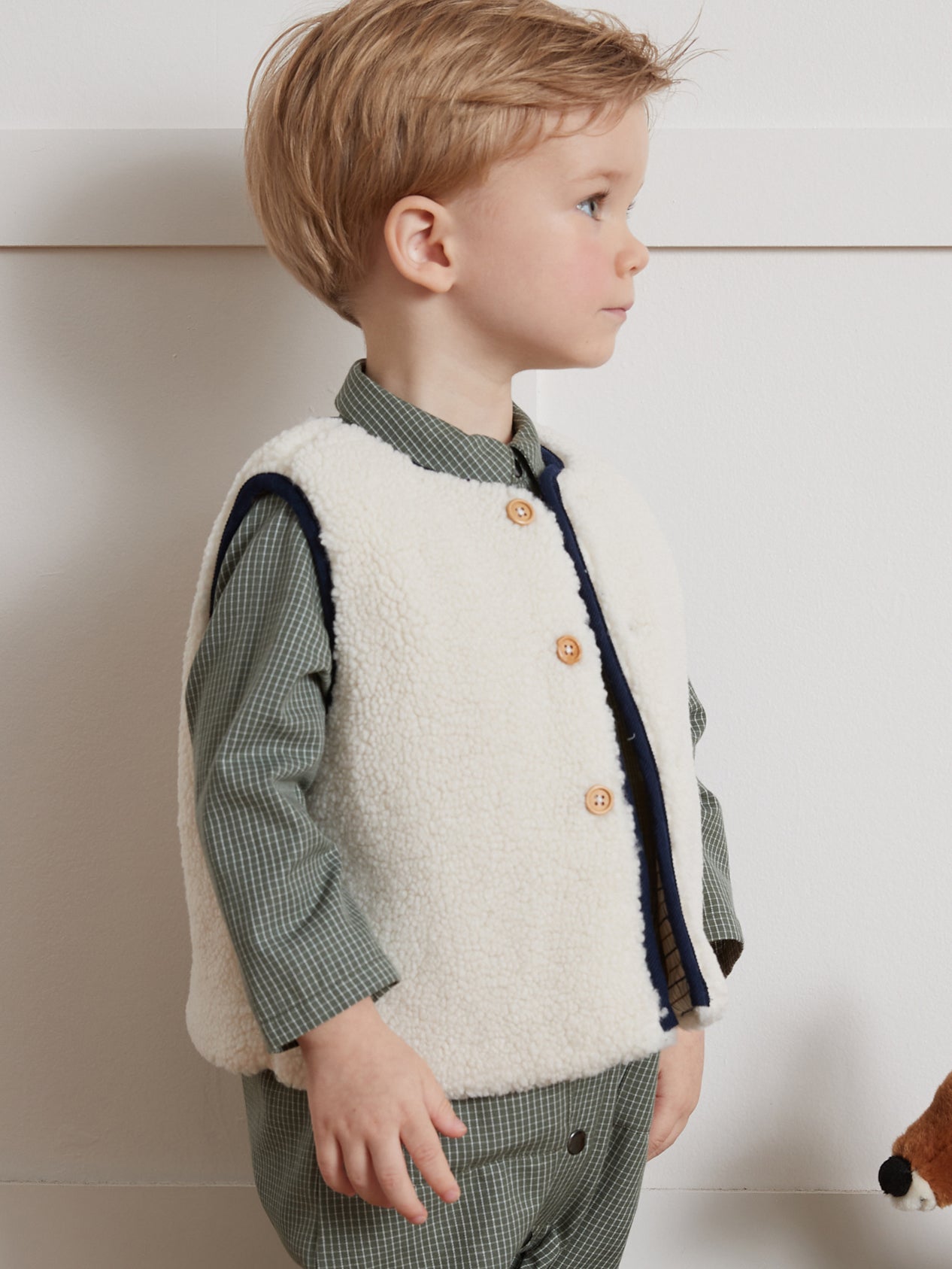 Veste sans manches en sherpa Bébé